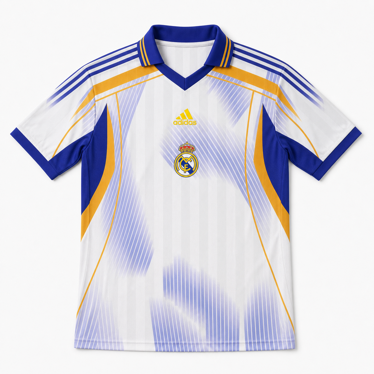 TKH-turbokithub-Real Madrid 26-27 Retro Style White-Purple Gradient Jersey - Player Version