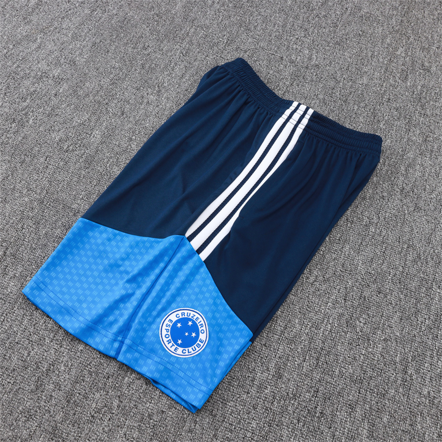 TKH-turbokithub-Cruzeiro 25-26 Short-Sleeve Training Set - Blue Vest & Blue Shorts