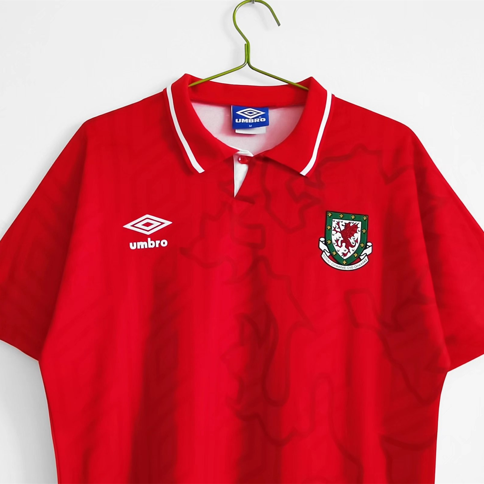 TKH-turbokithub-Retro Wales 1992 Home Stadium Jersey
