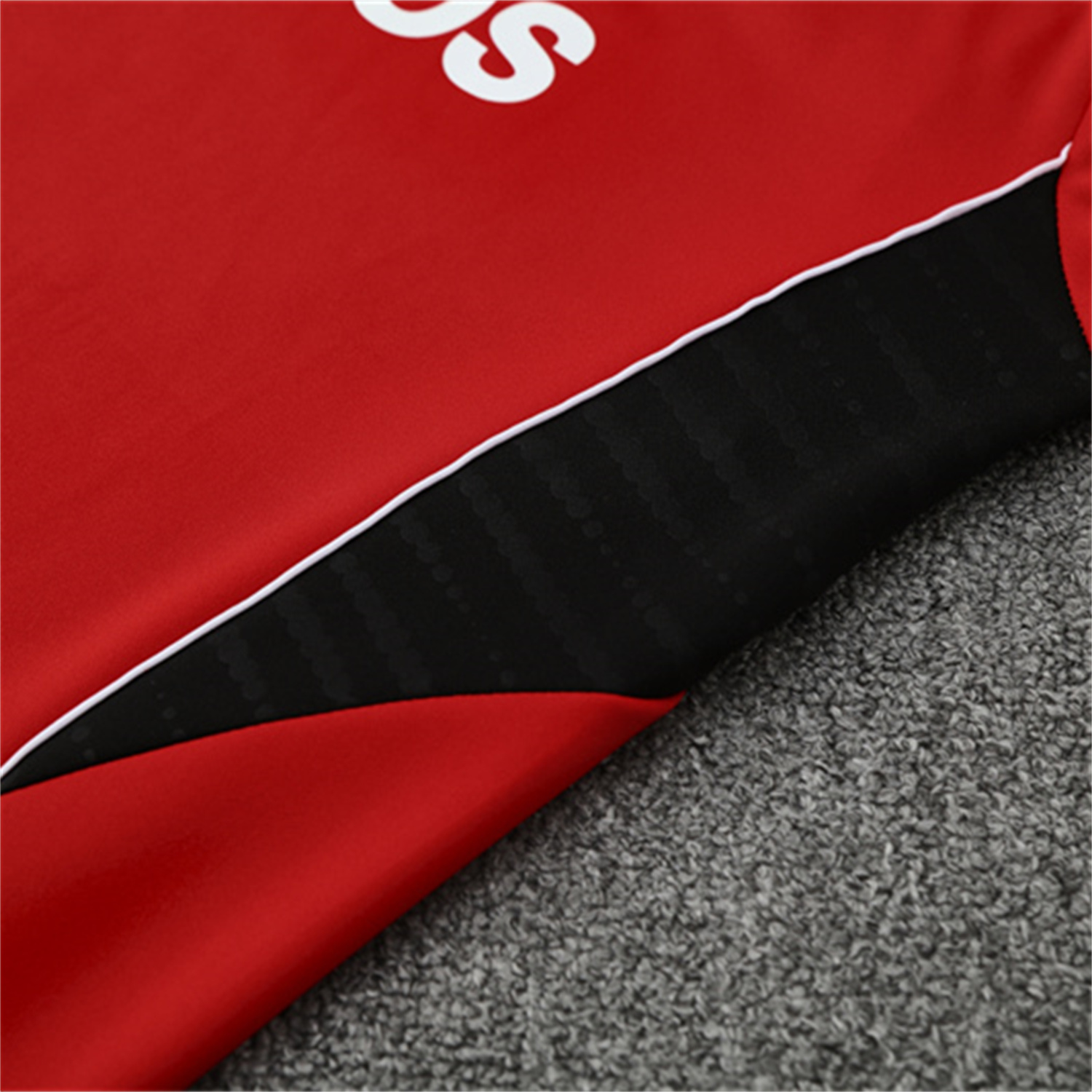 TKH-turbokithub-Manchester United 25-26 Kid Long Sleeves Training Set - Red Top & Black Pants