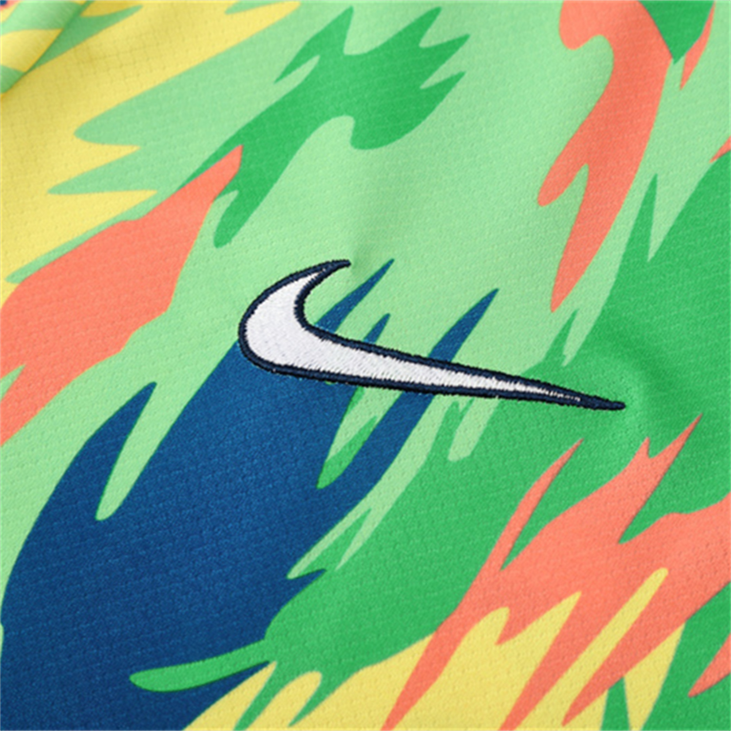 TKH-turbokithub-Brazil 25-26 Short-Sleeve Training Set - Blue Green Camouflage Top & Blue Shorts