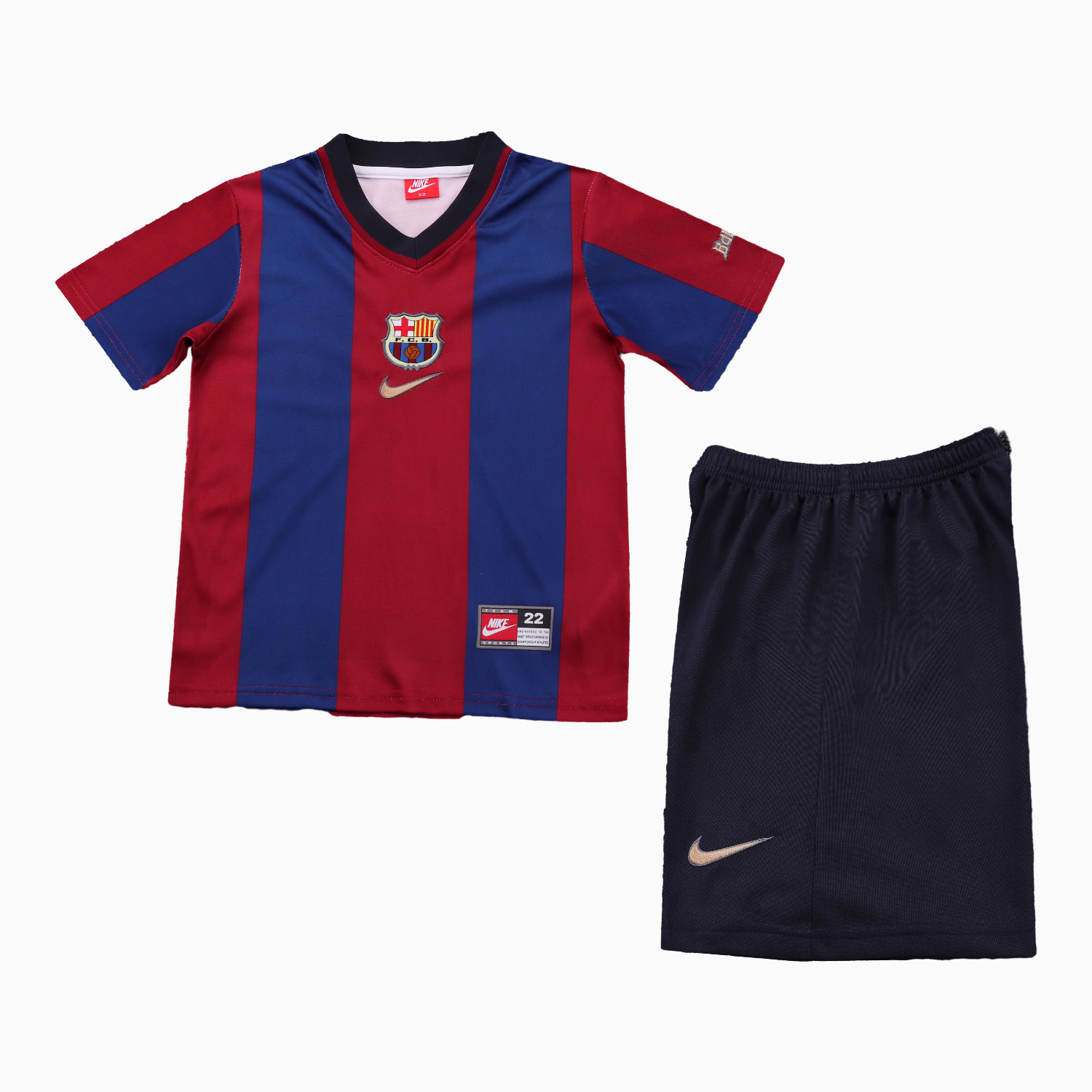 TKH-turbokithub-Retro Barcelona 1998-99 Home Kids Kit