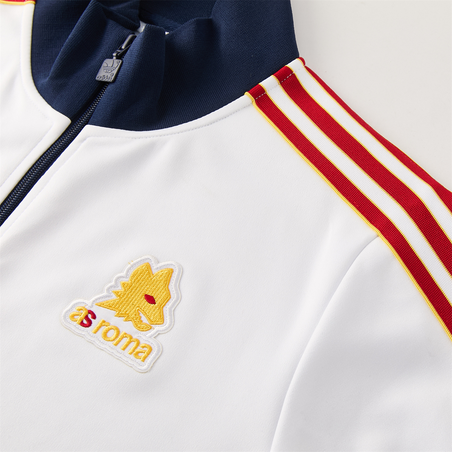 TKH-turbokithub-AS Roma 25-26 Originals LFSTLR Jacket Training Tracksuit - White Top and Blue Pant