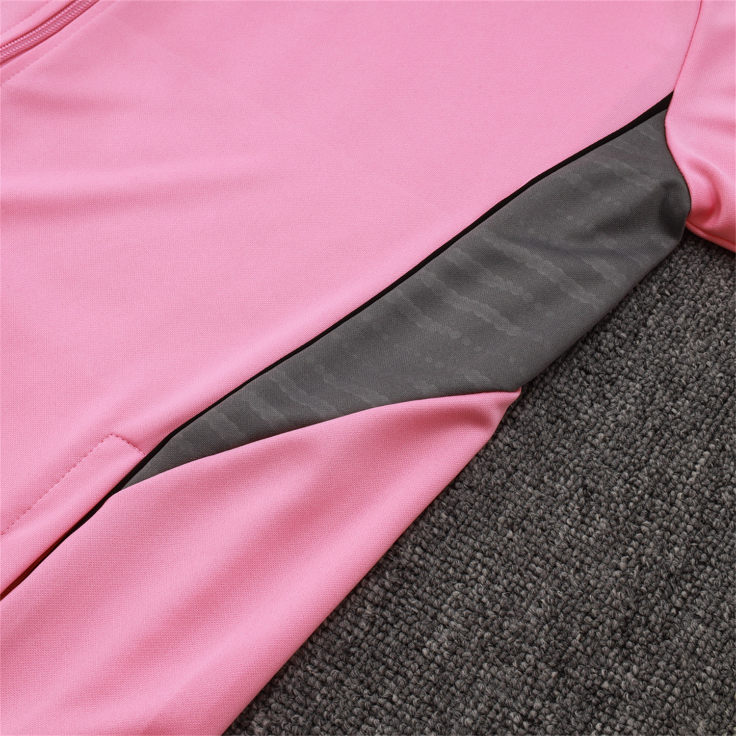 TKH-turbokithub-Kids INT M.A.M 25-26 Kids Jacket Training Tracksuit - Pink Top and Black Pants