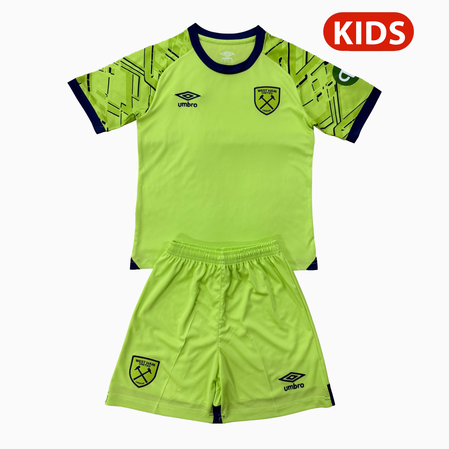 TKH-turbokithub-West Ham United 25-26 Green Goalkeeper Kids Kit