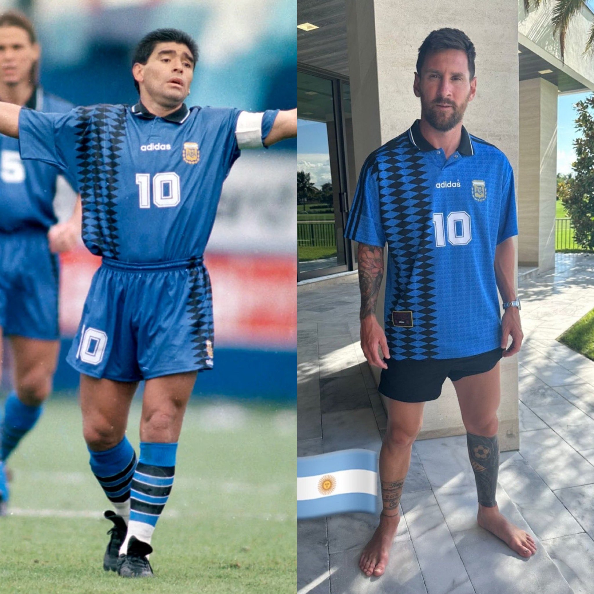 TKH-turbokithub-Retro Argentina 1994 Away Stadium Jersey