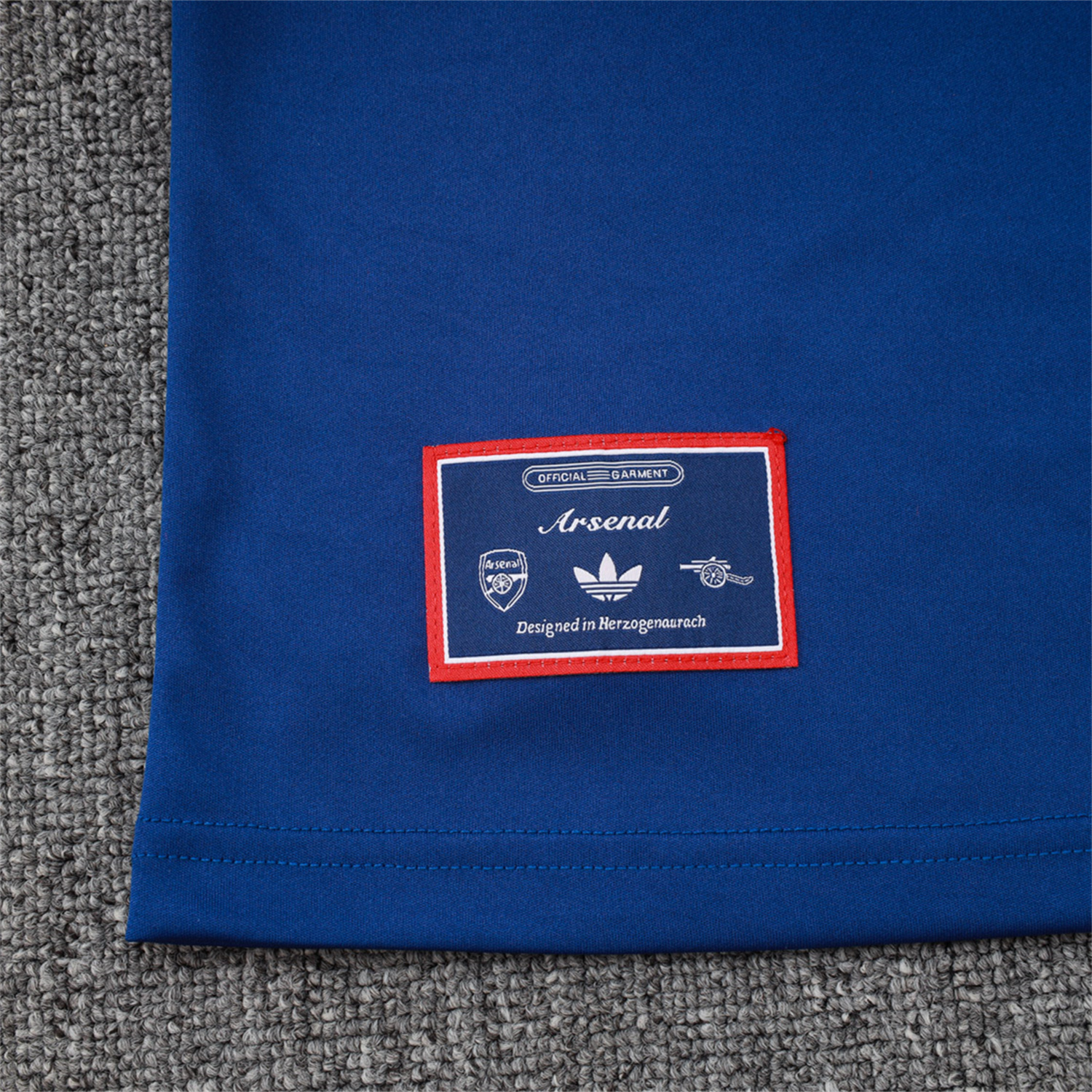 TKH-turbokithub-Arsenal 25-26 Throwback Trefoil Vest Training Set - Royal Blue Vest and Shorts
