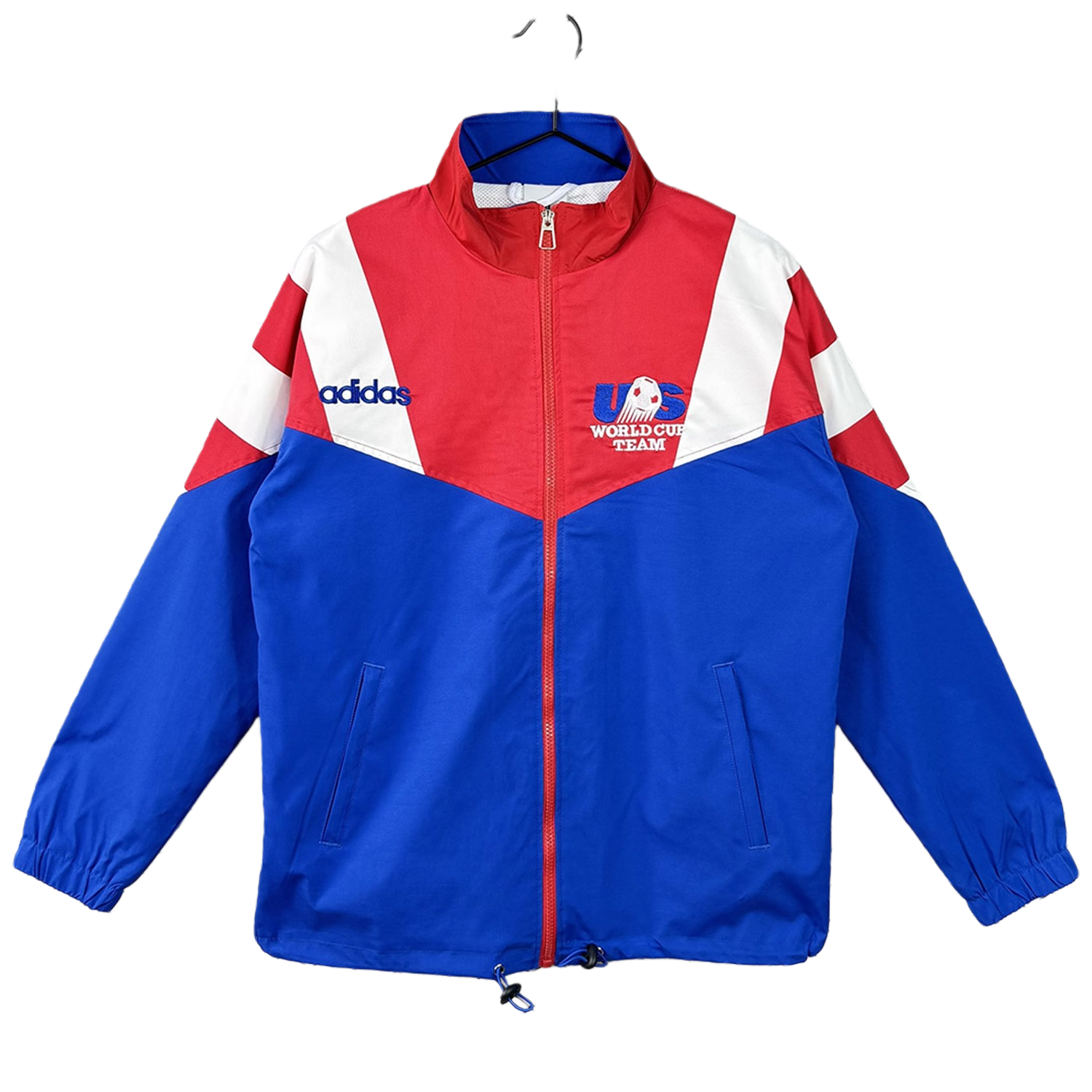 TKH-turbokithub-Retro United States USA 1994 Windbreaker - Blue With Red