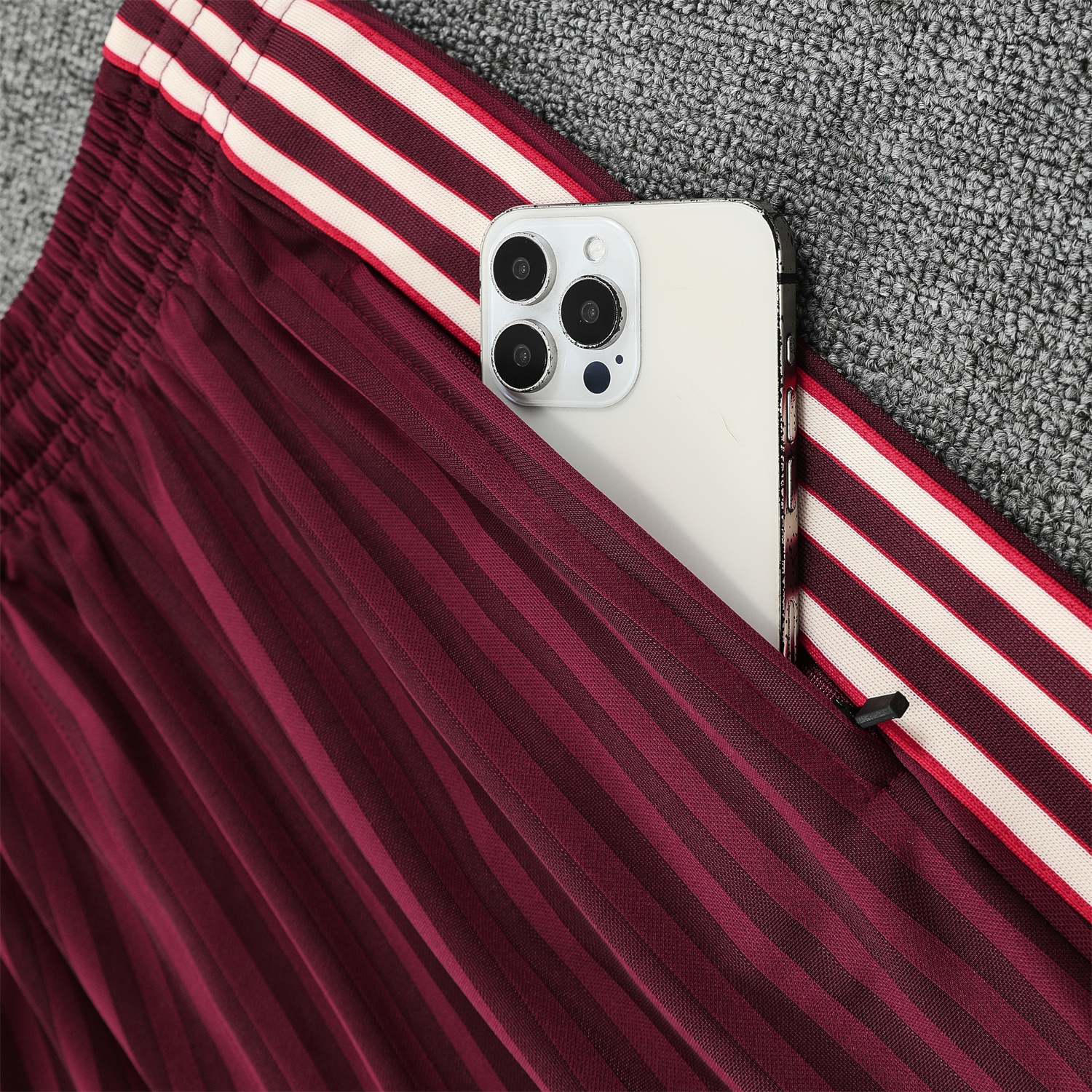 TKH-turbokithub-Bayern Munich 25-26 Vest Training Set - Wine Red Lines Vest & Wine Red Lines Shorts
