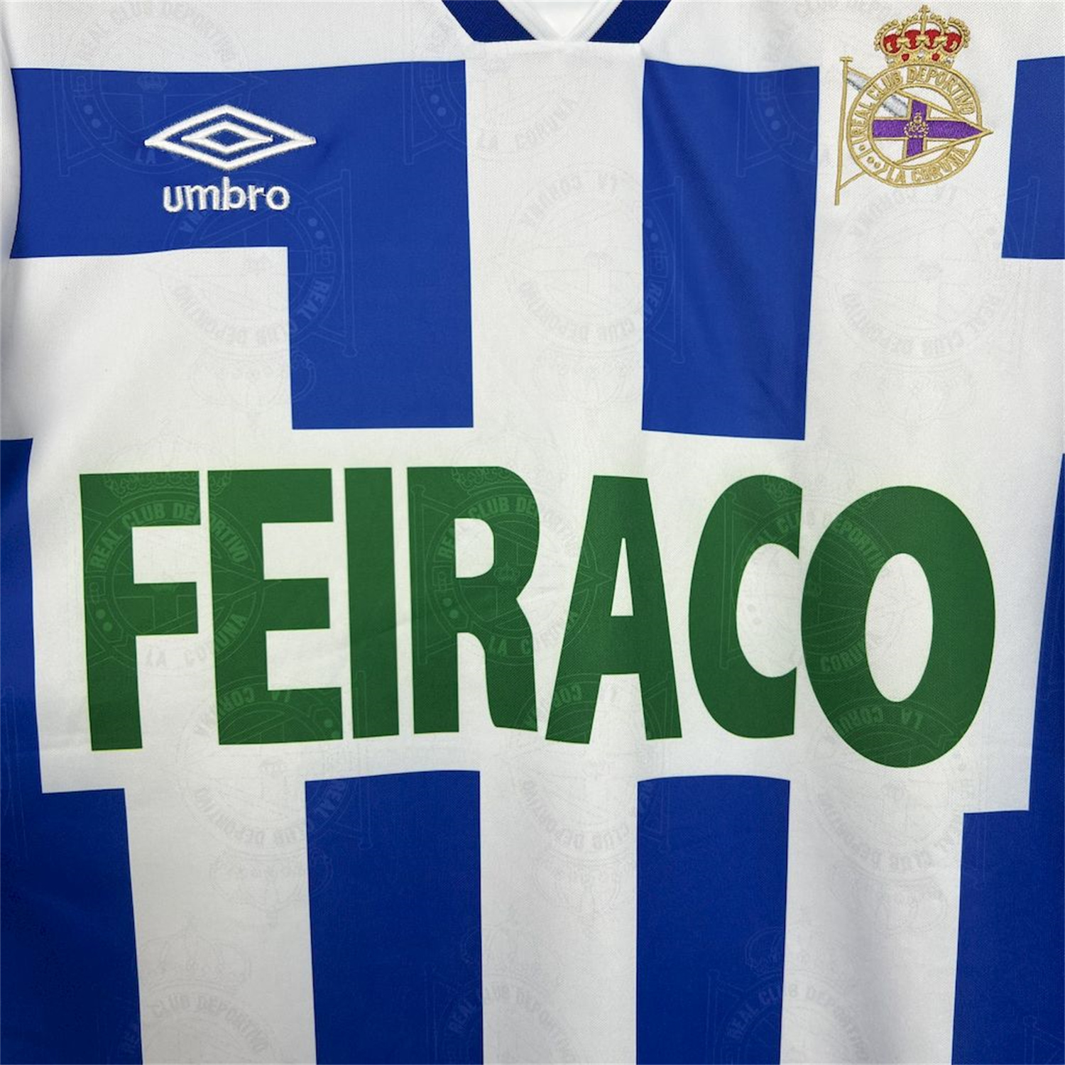 TKH-turbokithub-Retro Deportivo de La Coruña 1994-95 Home Jersey