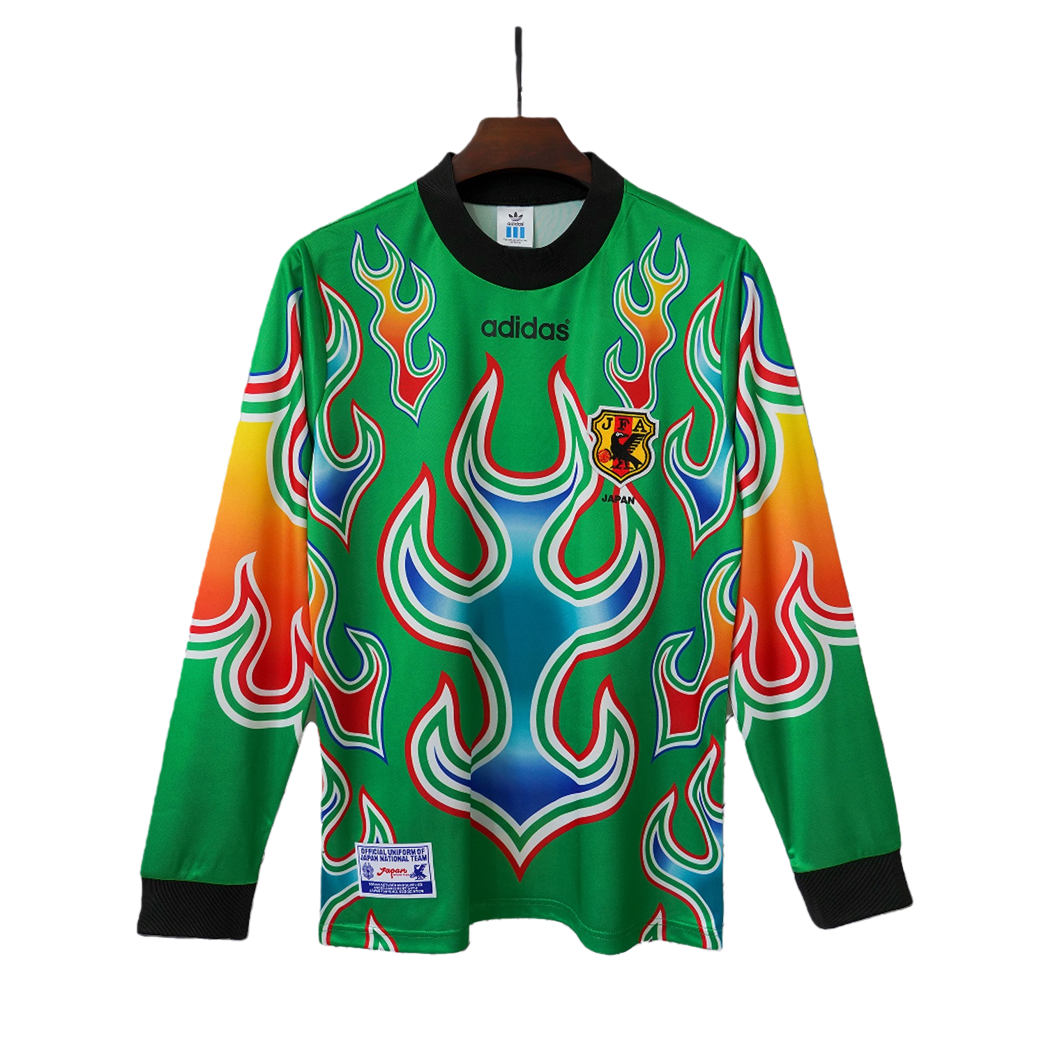 TKH-turbokithub-Retro Japan 1998 Green Goalkeeper Long Sleeves Jersey