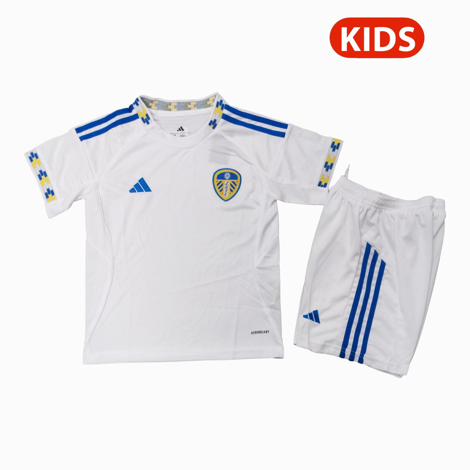 TKH-turbokithub-Leeds United 25-26 Home Unsponsored Kids Kit