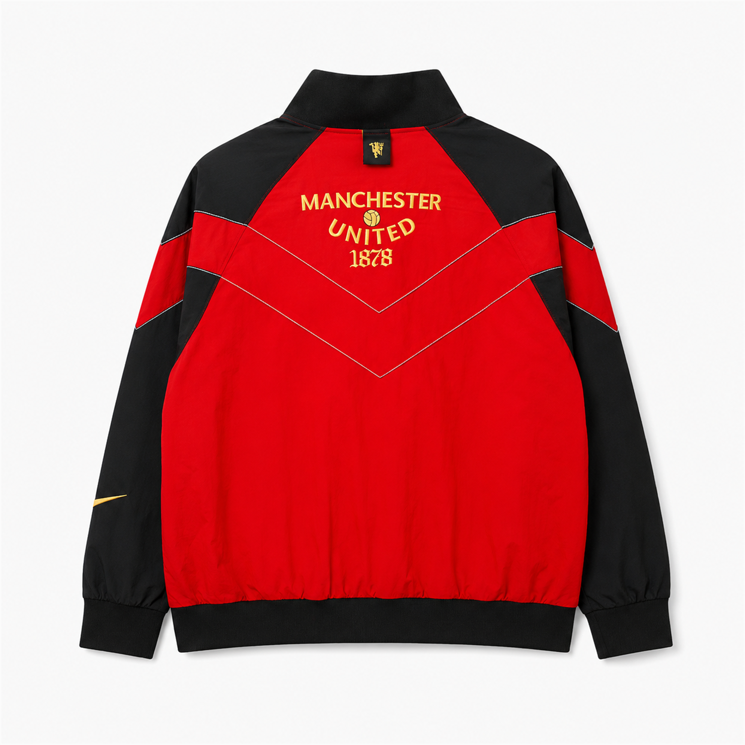 TKH-turbokithub-Retro Manchester United 2006-07 Windbreaker Jacket - Red With Black Sleeve