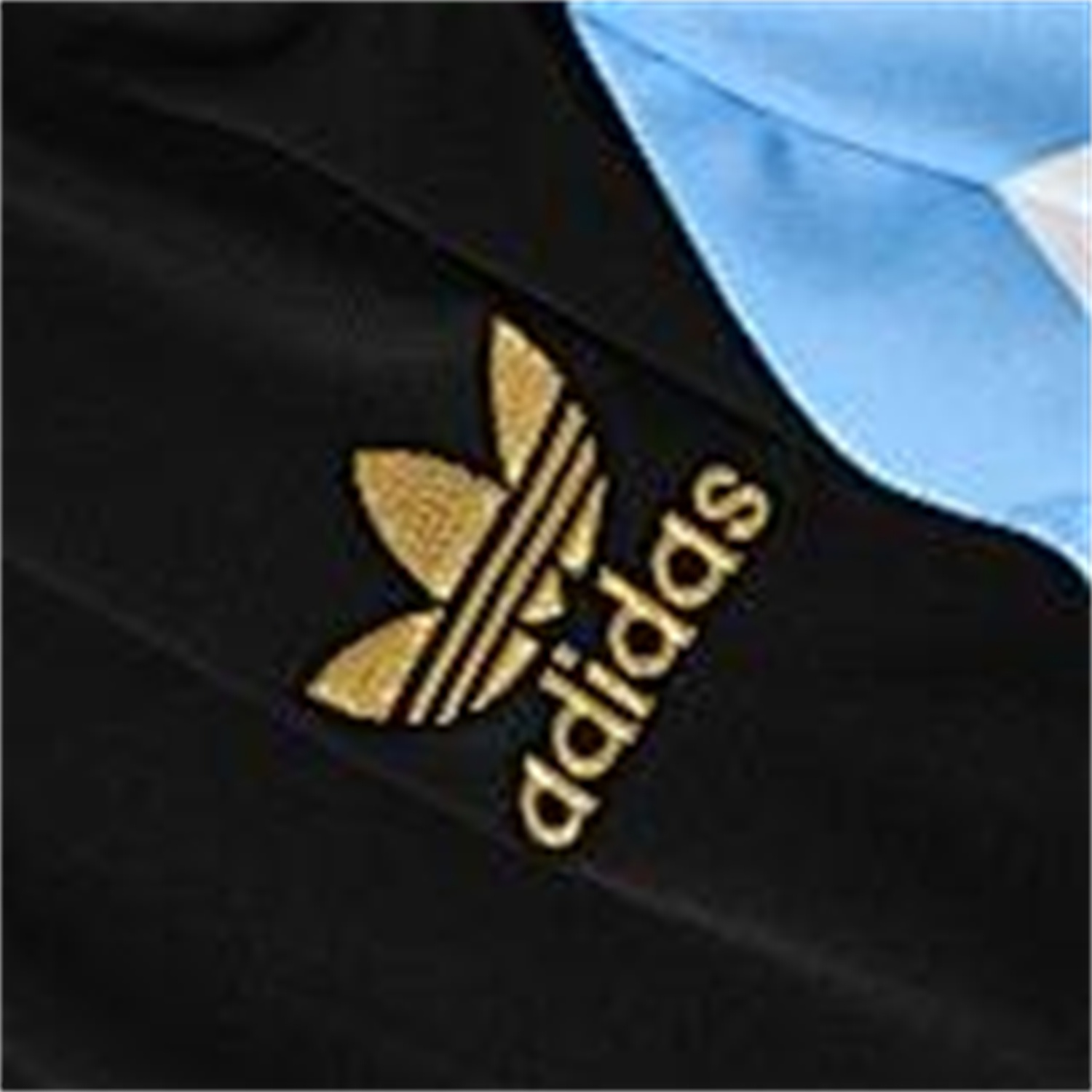 TKH-turbokithub-Argentina 25-26 Short-Sleeve Training Set - Blue Stripes Black Top & Black Shorts