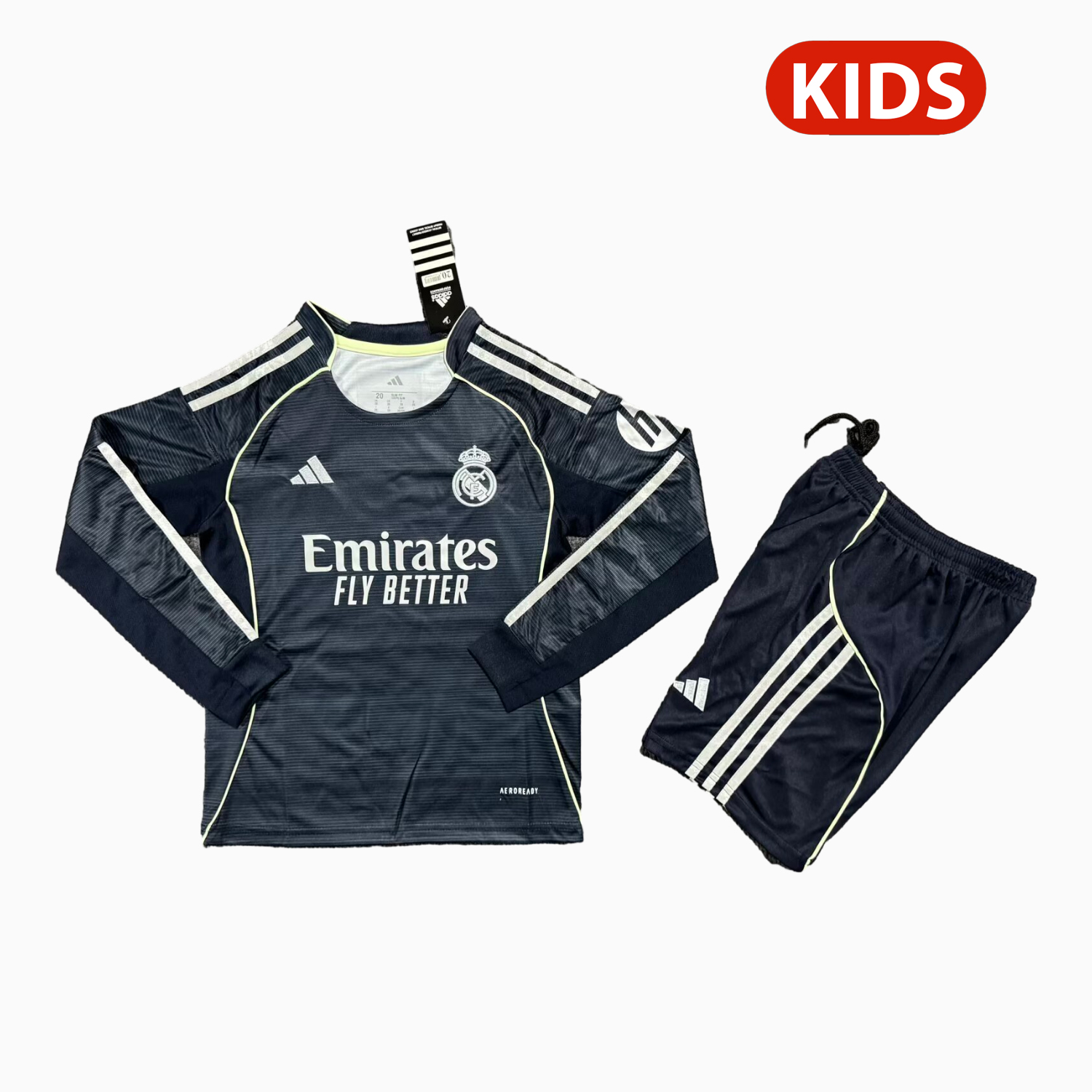 TKH-turbokithub-Real Madrid 25-26 Away Long Sleeves Kids Kit - Fans Version