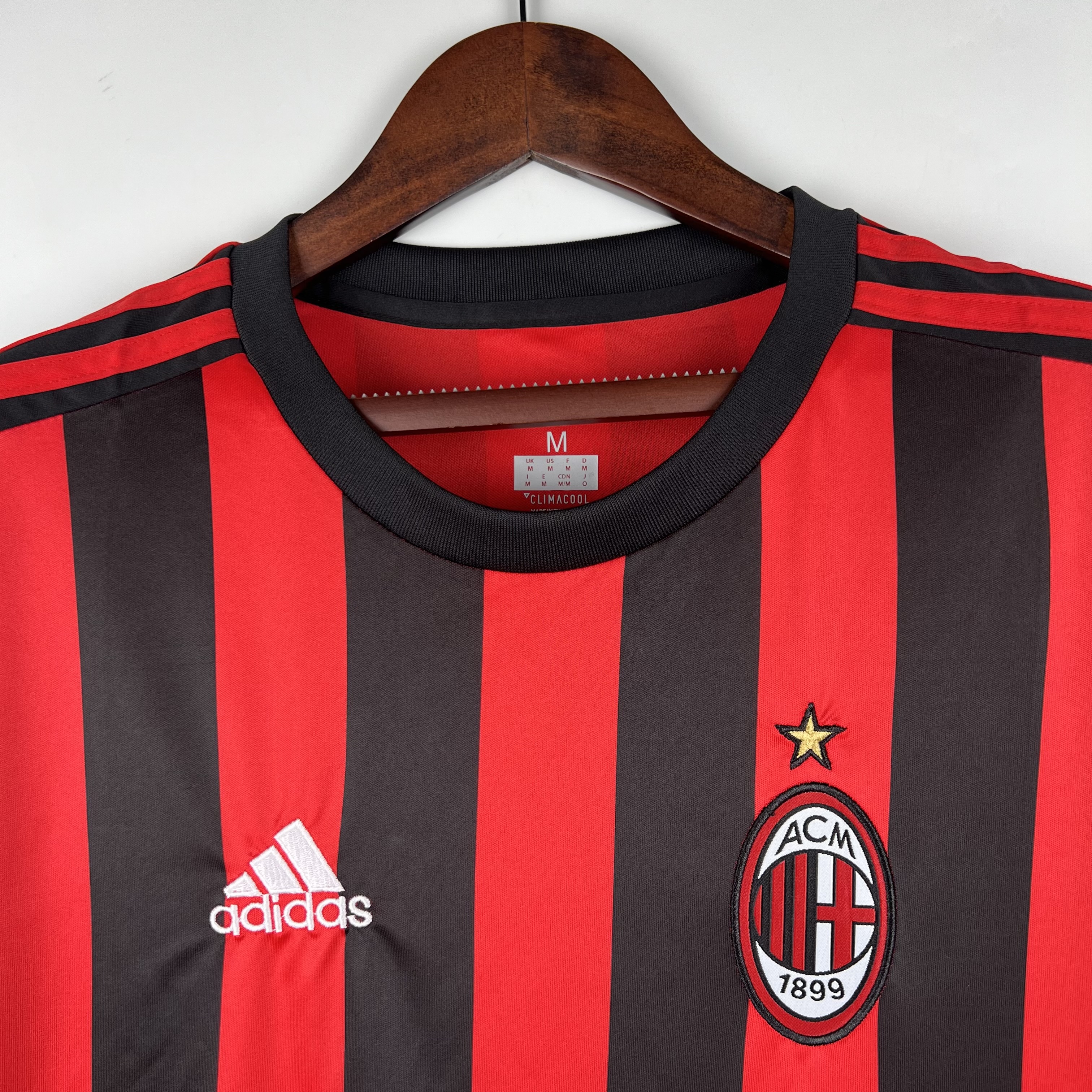 TKH-turbokithub-Retro AC Milan 2017-18 Home Stadium Jersey