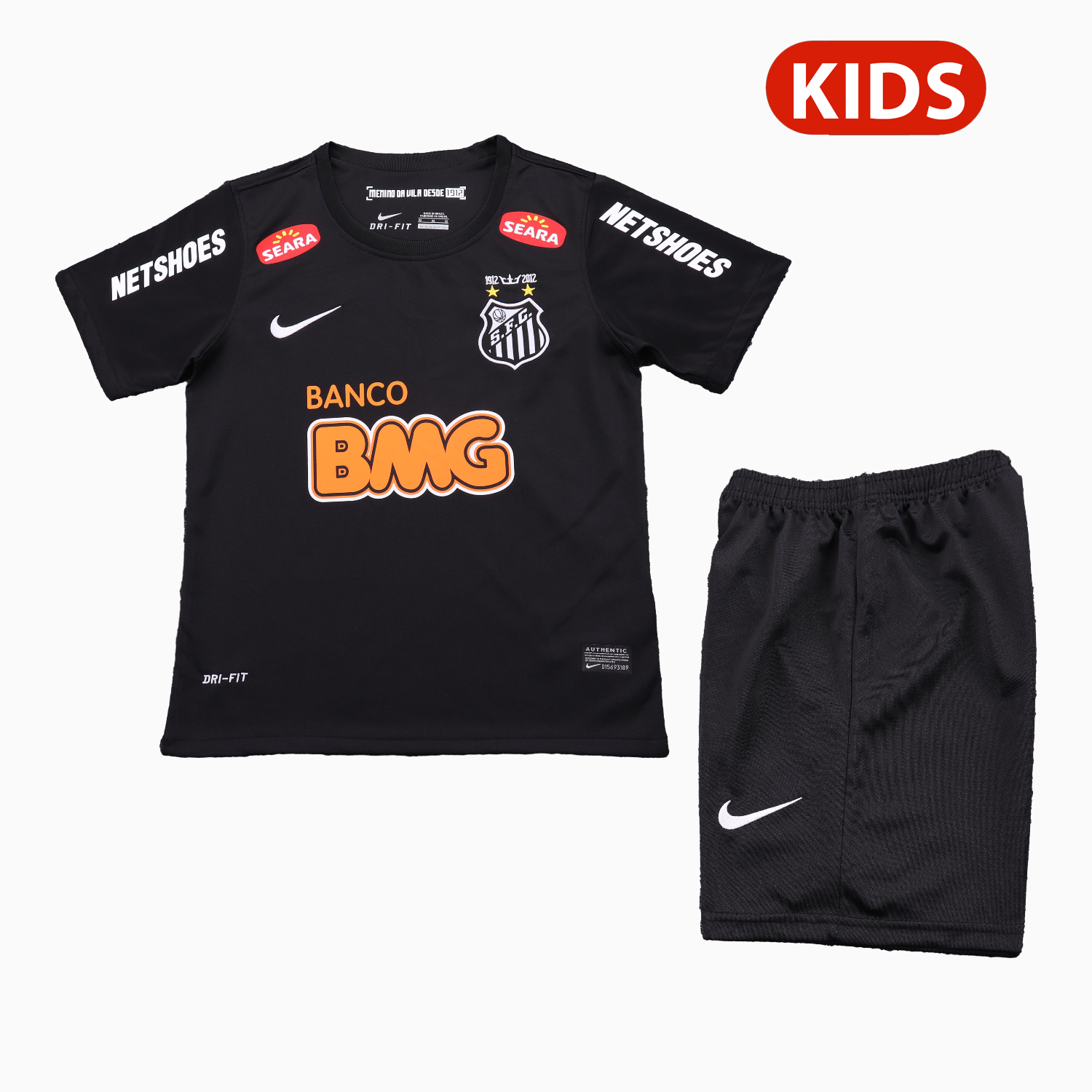 TKH-turbokithub-Retro Santos 2012 Black Special Kids Kit