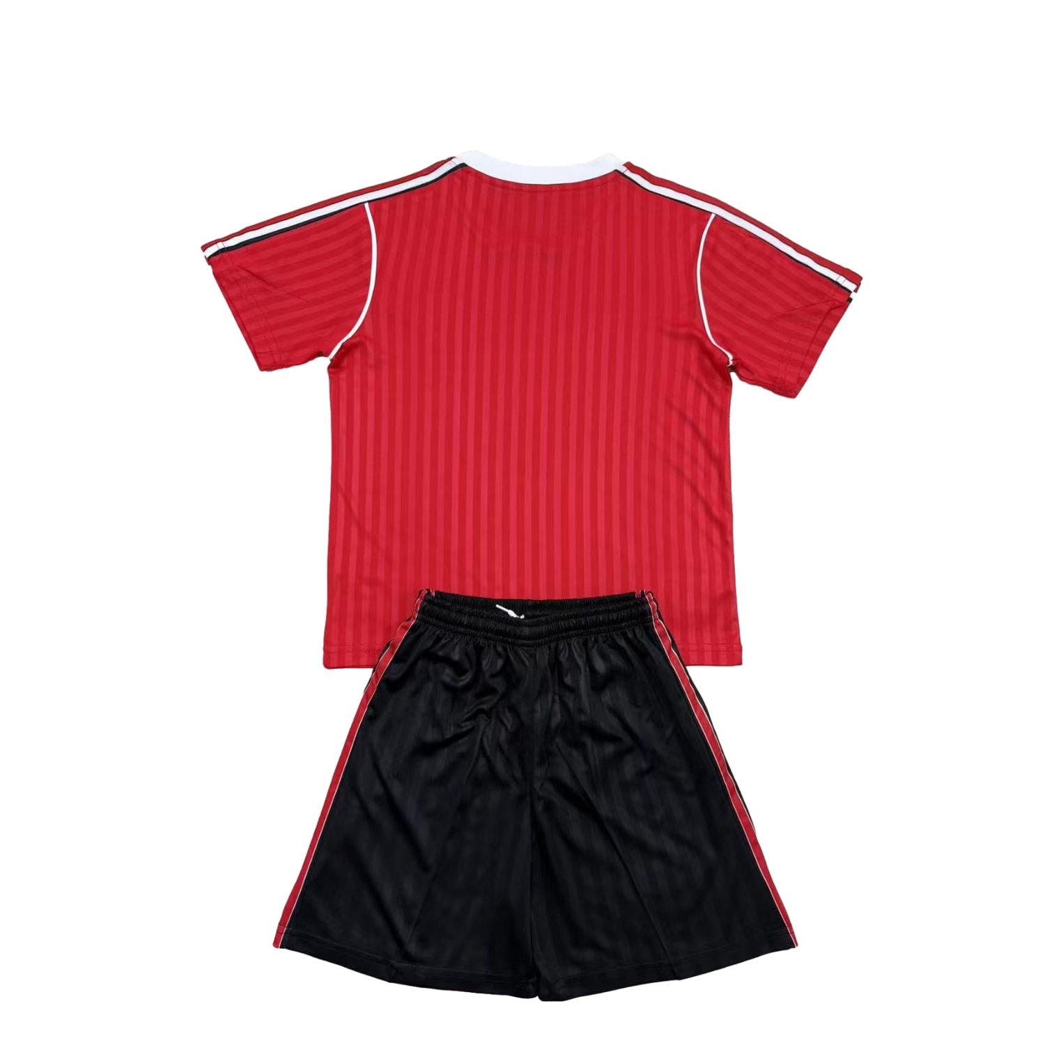 TKH-turbokithub-Manchester United 25-26 Red Terrace Icon Throwback Style Kids Kit