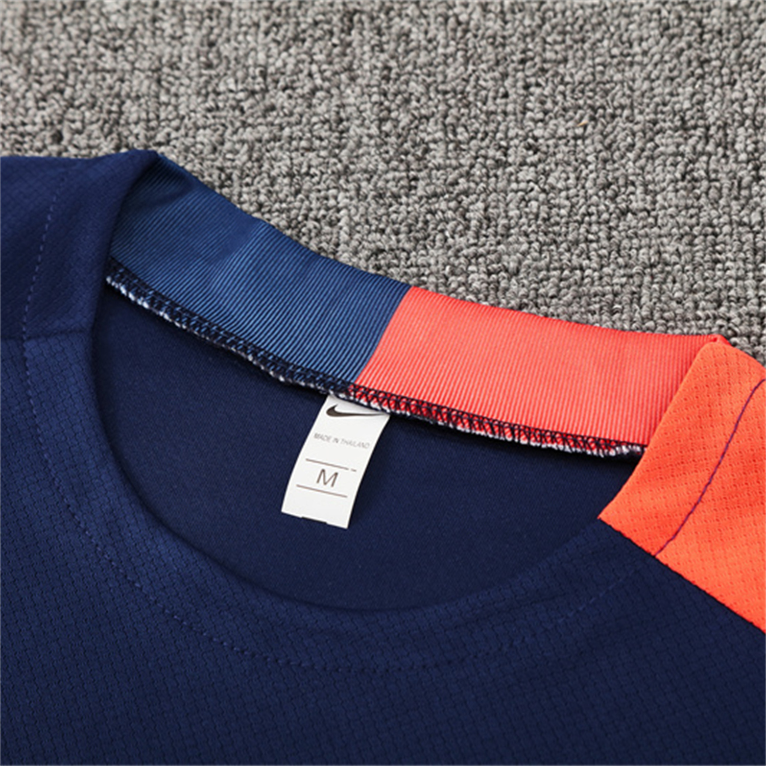 TKH-turbokithub-Barcelona 25-26 Short-Sleeve Training Set - Royal Blue Top Orange Sponsor & Royal Blue Shorts