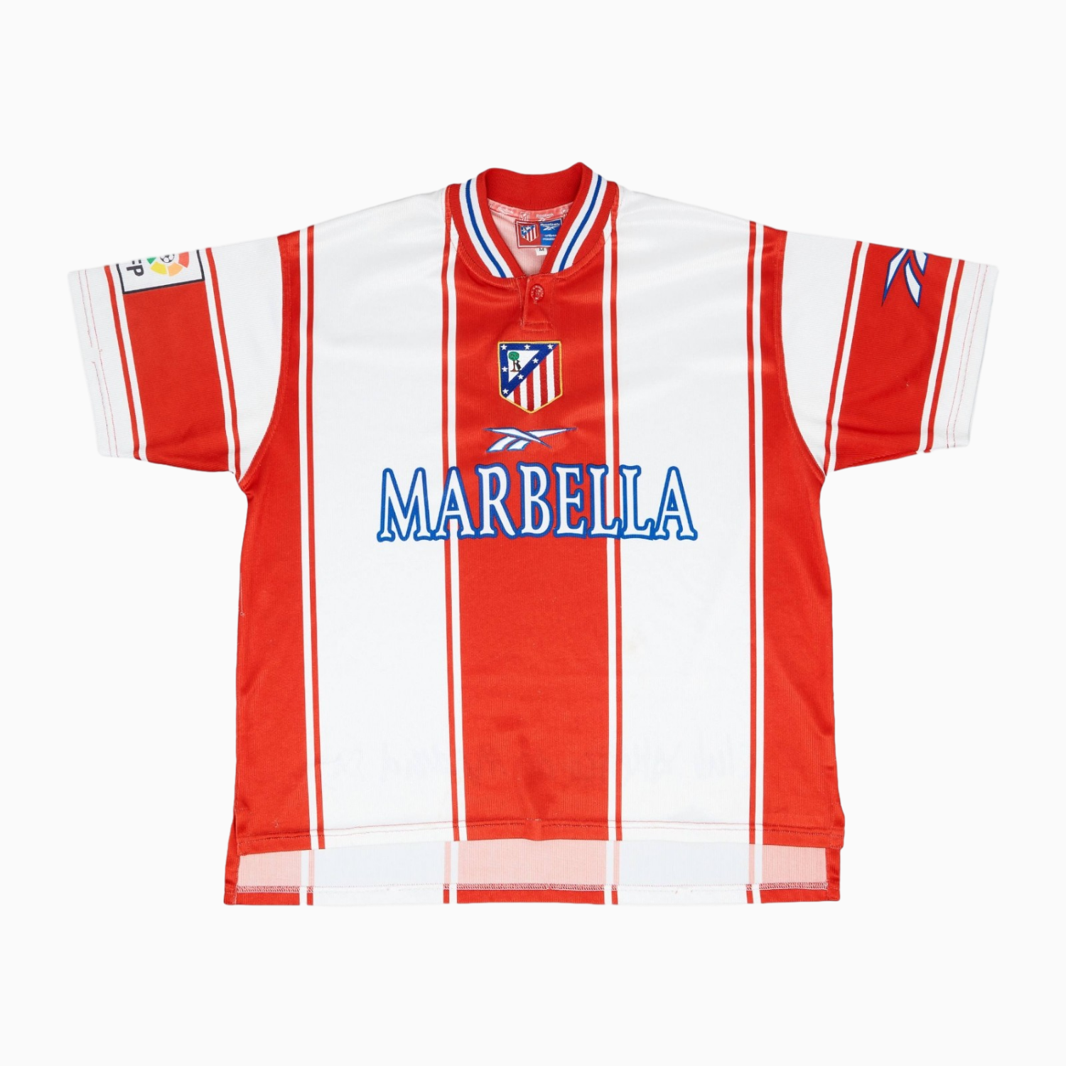 TKH-turbokithub-Retro Atletico Madrid 99-00 Home Jersey - Player Version