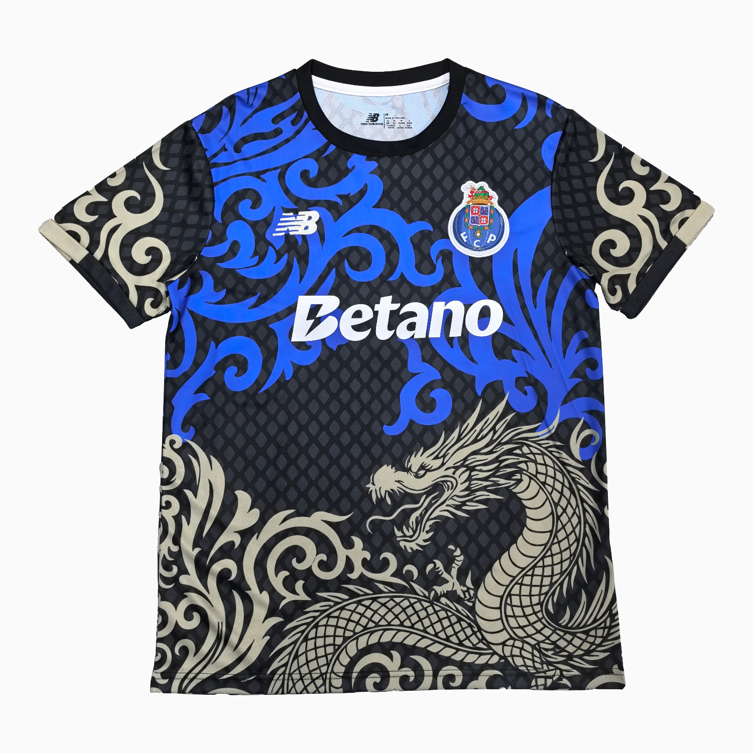 TKH-turbokithub-Porto 25-26 Grey Dragon Blue And Black Jersey - Fans Version