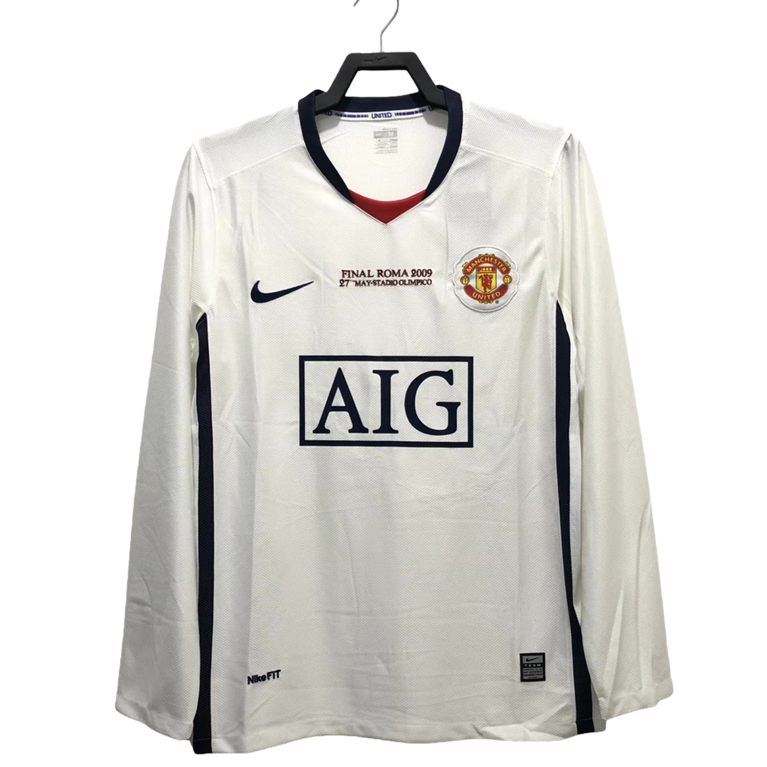 TKH-turbokithub-Retro Manchester United 08-09 Away Long Sleeve Jersey - Champions League Final Version