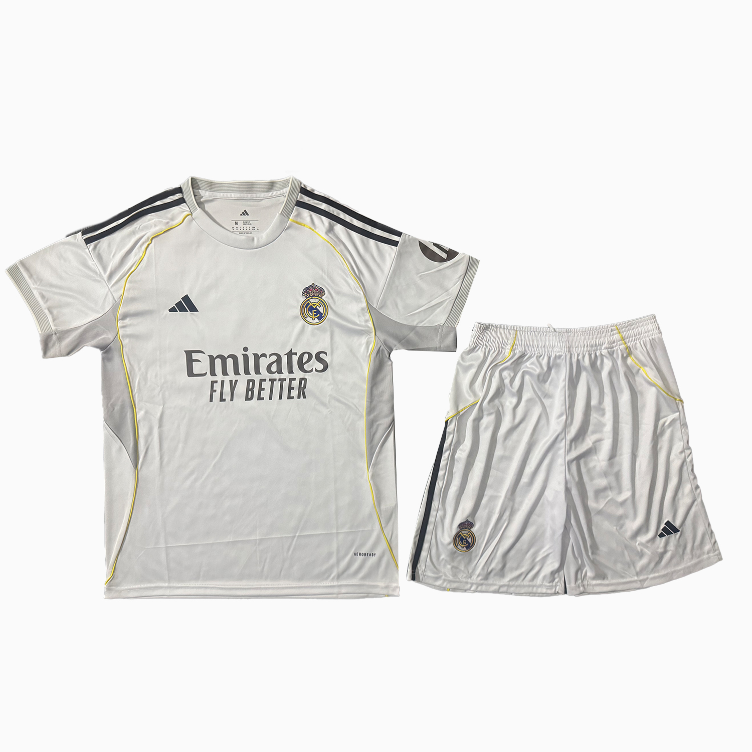 TKH-turbokithub-Real Madrid 25-26 Home Men's Adult Jersey Set - Fans Version