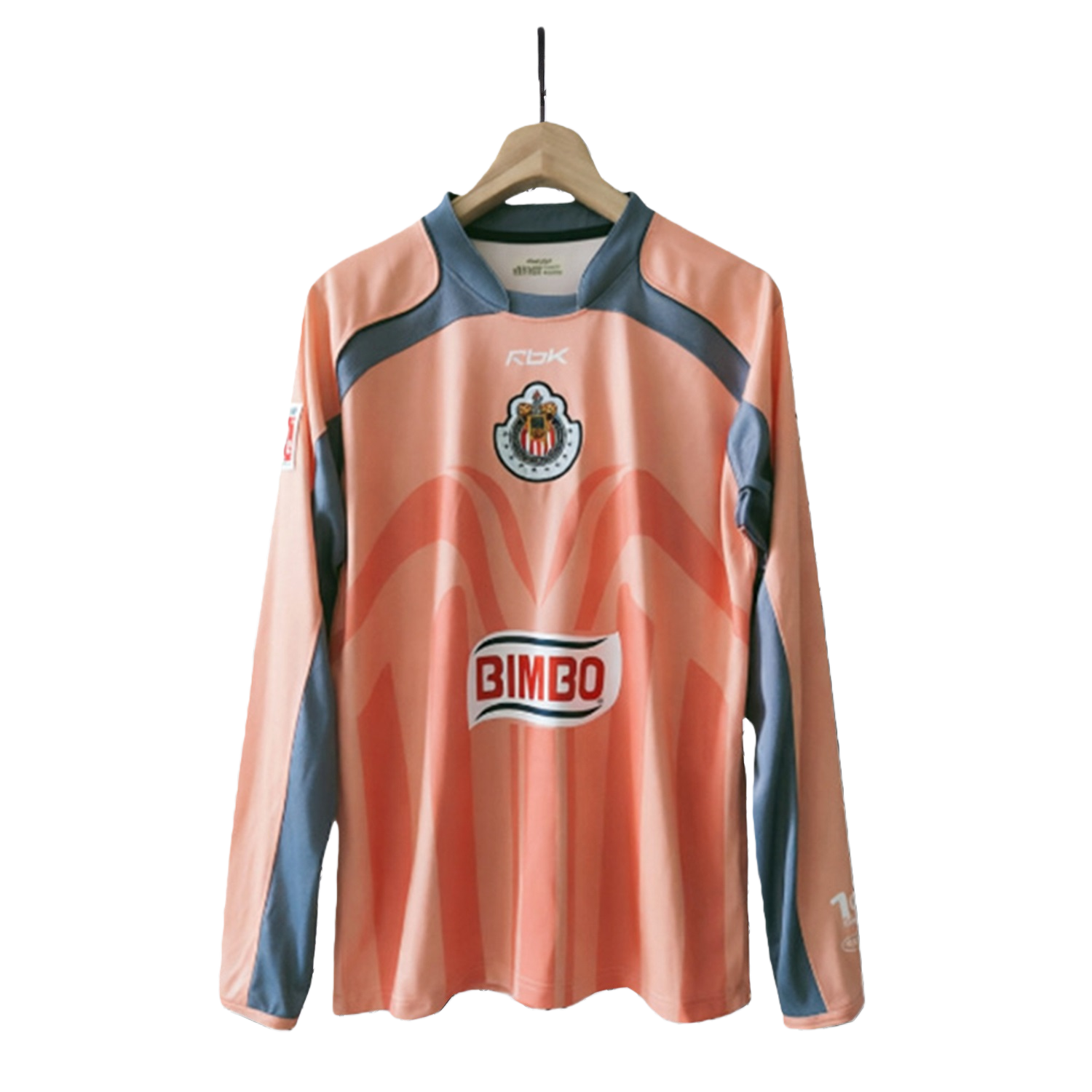 TKH-turbokithub-Retro Chivas de Guadalajara 2006-07 Pink Goalkeeper Long Sleeves Jersey