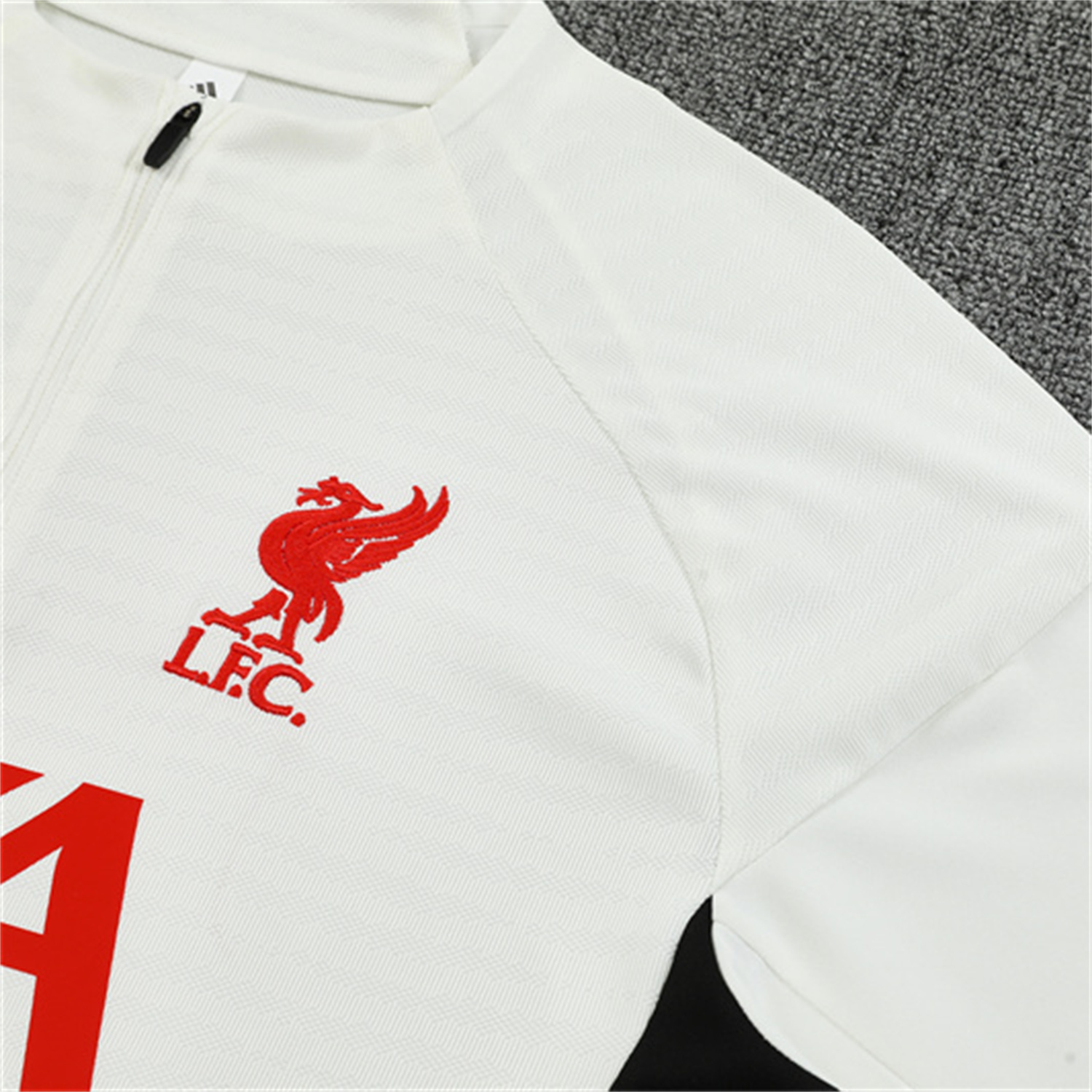 TKH-turbokithub-Liver.pool 25-26 Kids Long Sleeve Training Set - Player Version - White Top & Black Pants