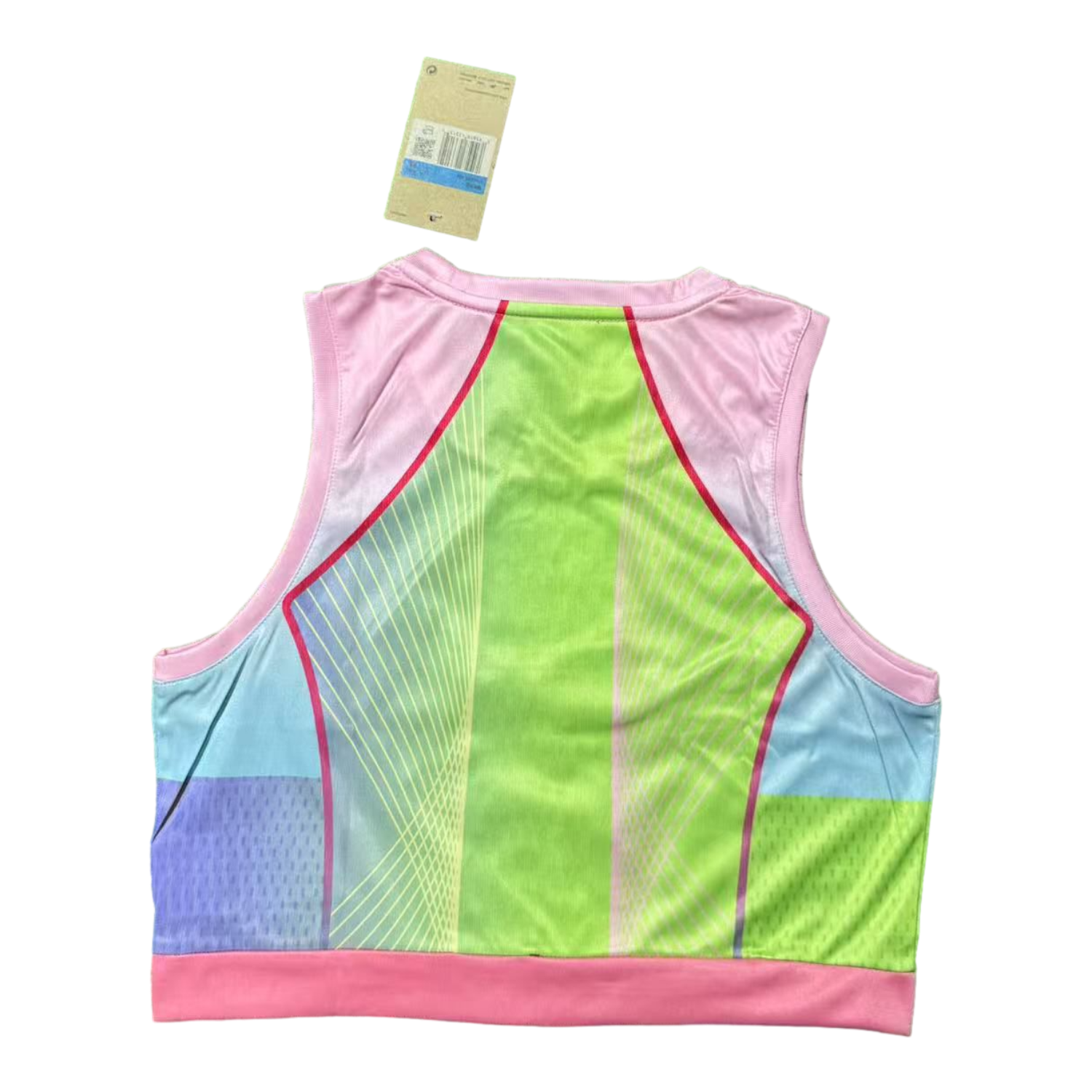 TKH-turbokithub-Women's Barcelona 25-26 Green Pink Yoga Vest