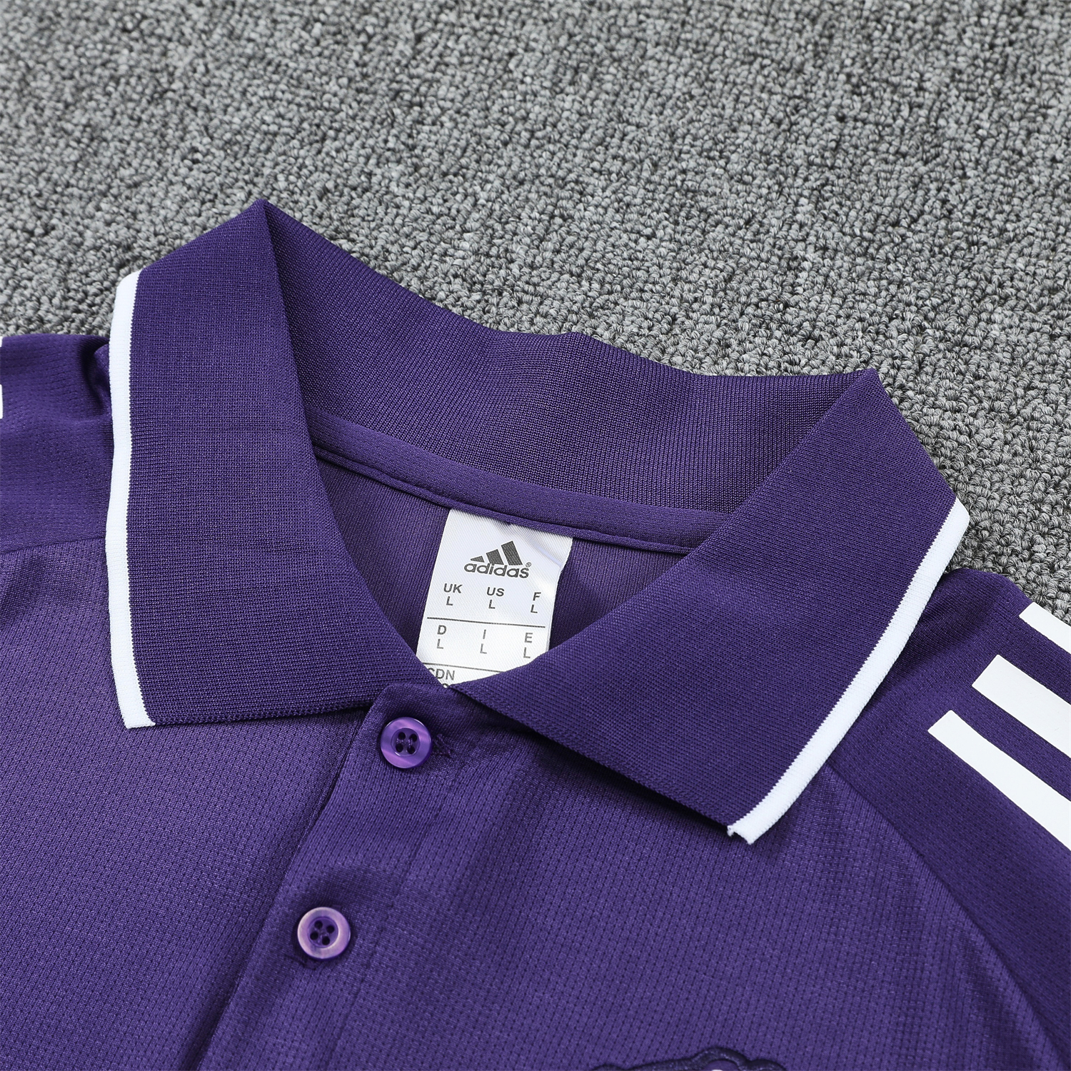 TKH-turbokithub-Manchester United 25-26 POLO Short-Sleeve Training Set - Purple Top and Black Pants