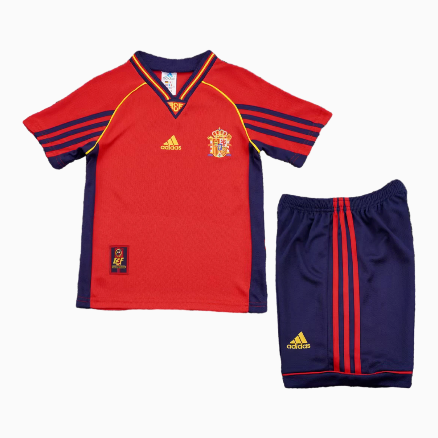 TKH-turbokithub-Retro Spain 1998-99 Home Kids Kit