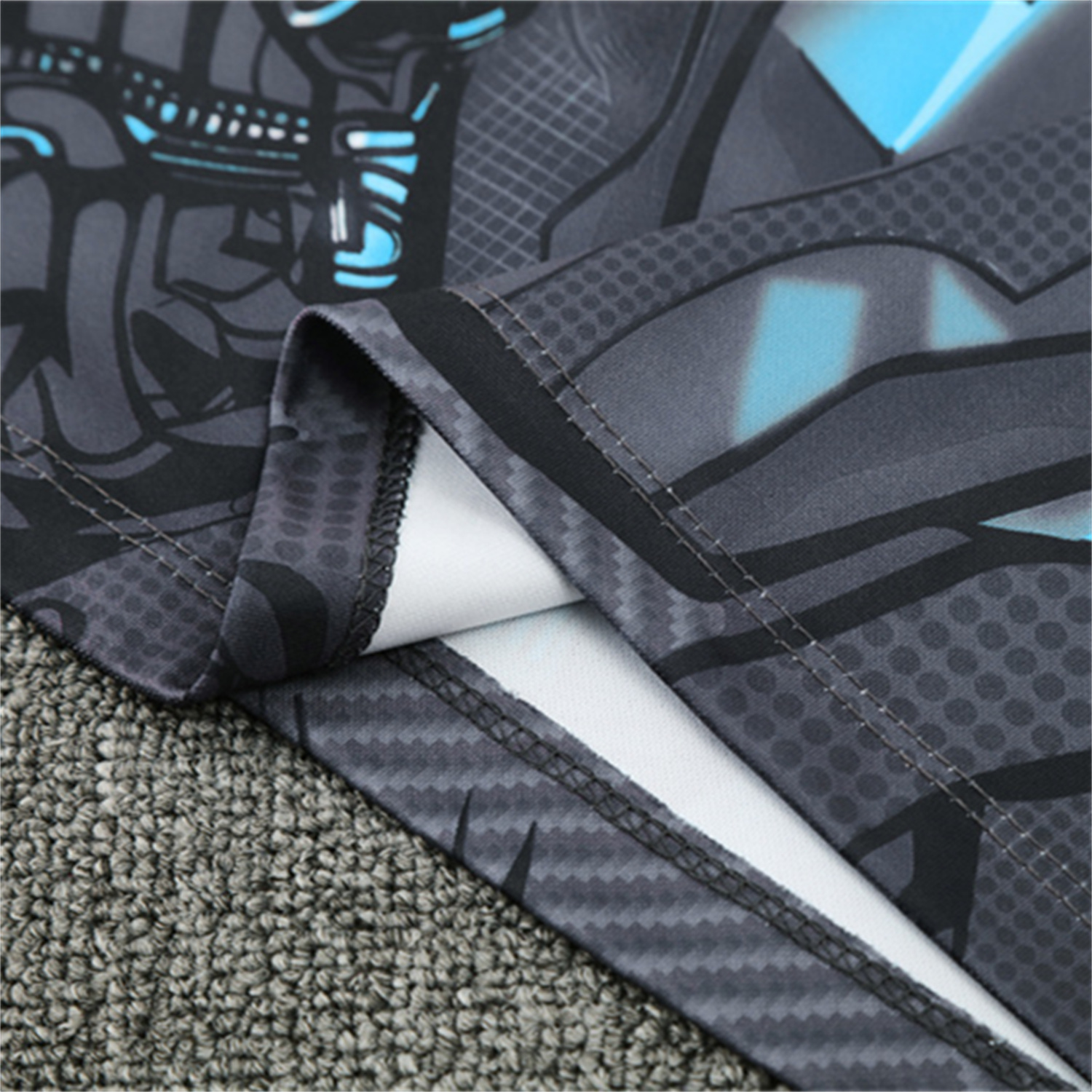 TKH-turbokithub-Napoli 25-26 Kids Long Sleeve Training Set - Gray Mecha Top & Black Pants