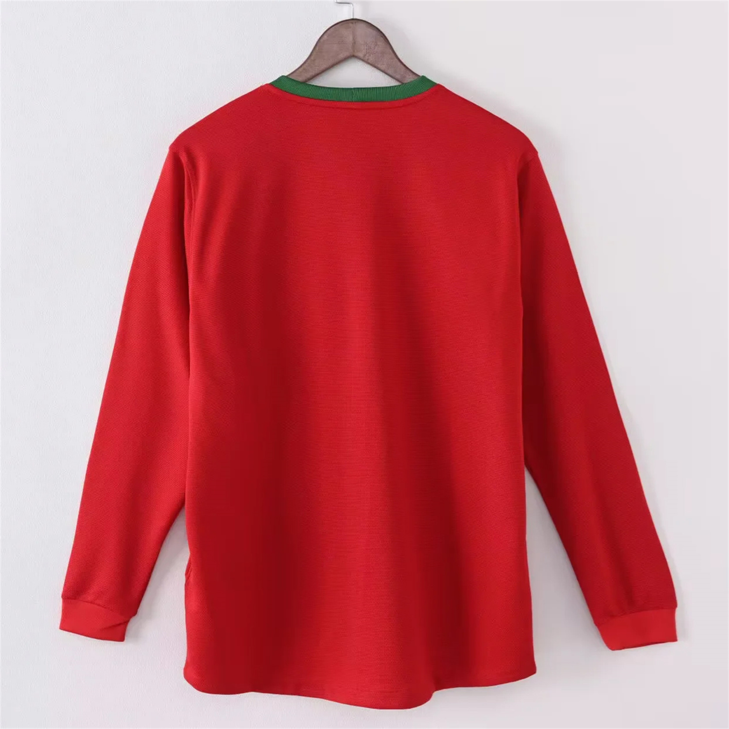 TKH-turbokithub-Retro Portugal 2012 Home Long Sleeves Jersey