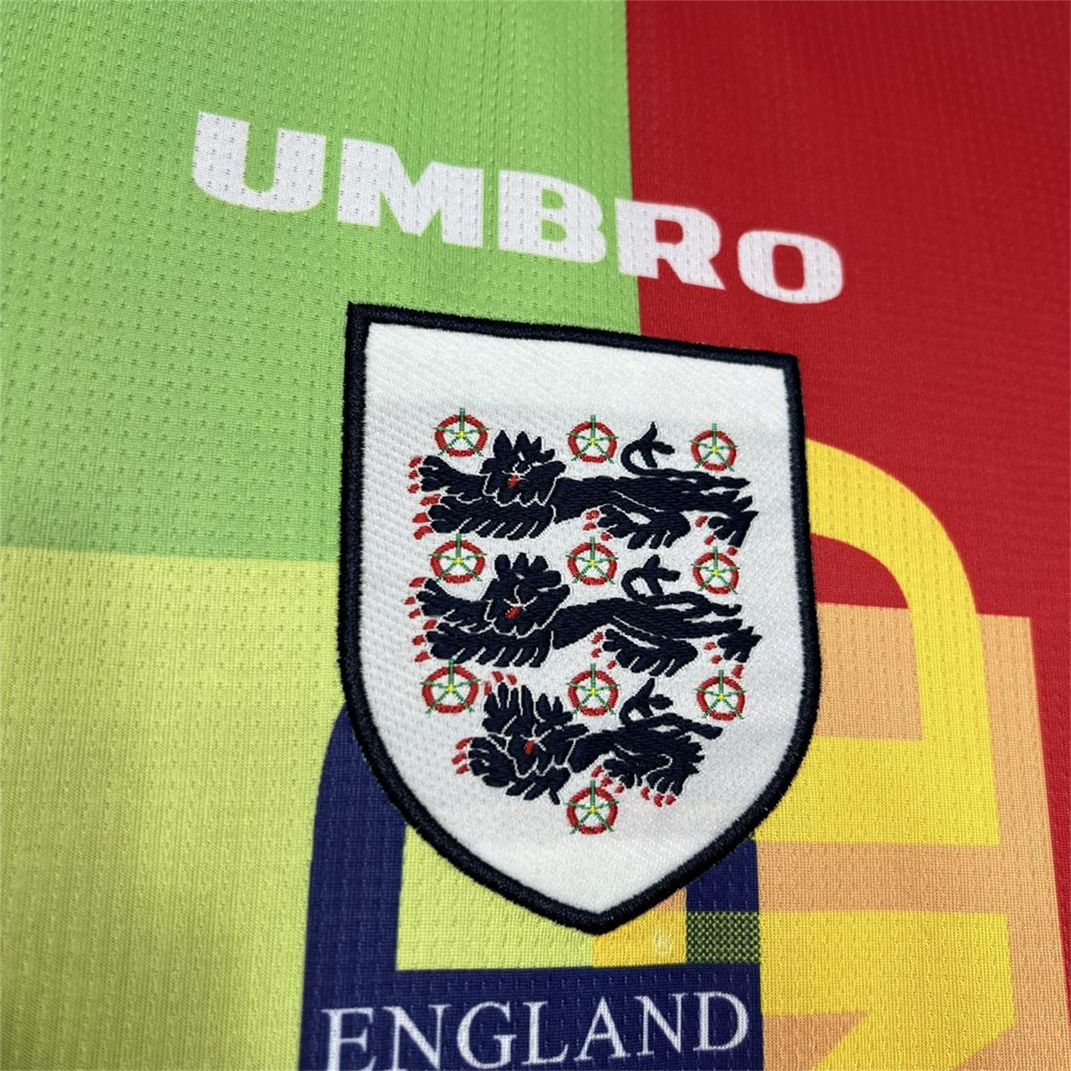 TKH-turbokithub-Retro England 1996 Red Goalkeeper Long Sleeve Jersey