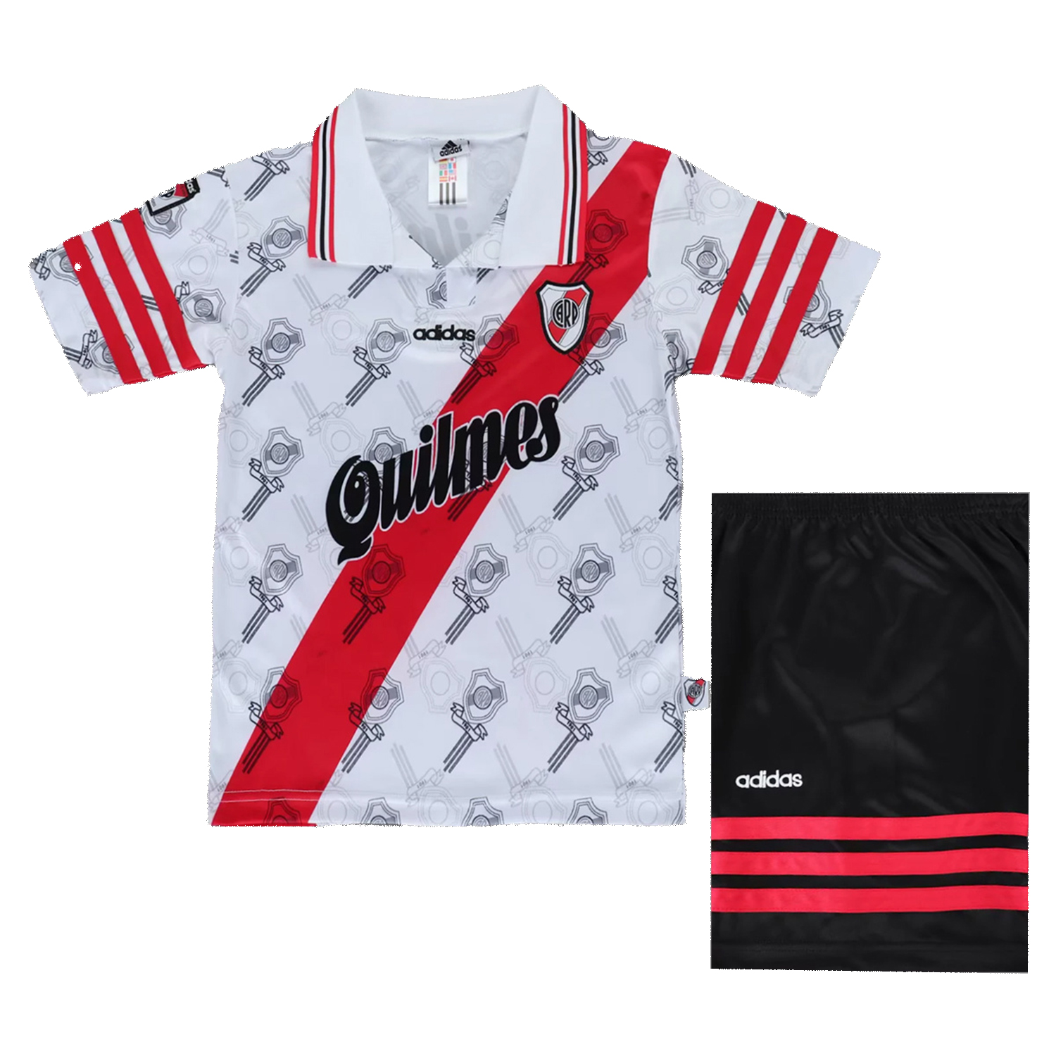 TKH-turbokithub-Retro River Plate 1996-97 Home Kids Kit