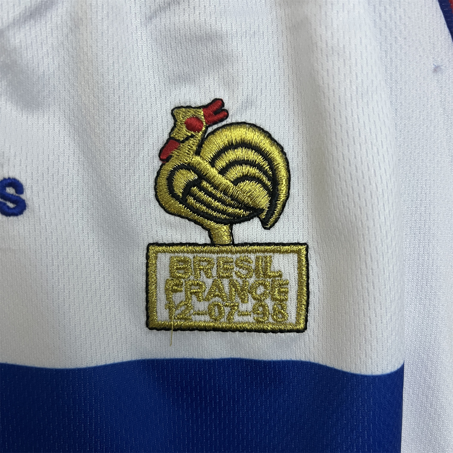 TKH-turbokithub-Retro France 1998 Away Kids Kit