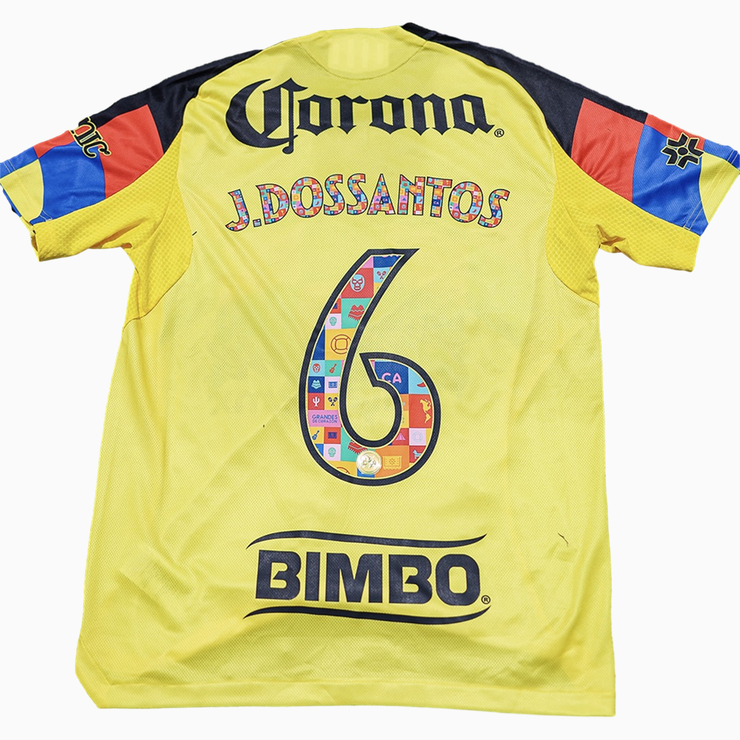 TKH-turbokithub-【El Día de Muertos Font】Club América 25-26 Home Yellow Jersey - Player Version