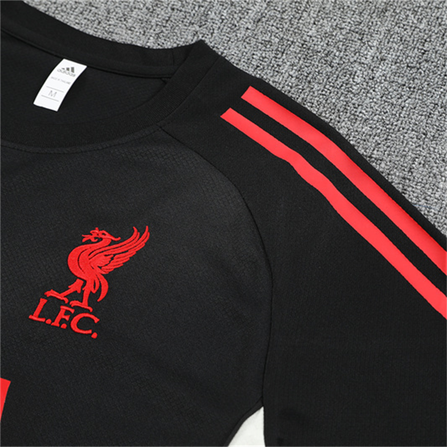 TKH-turbokithub-Liver.pool 25-26 Short-Sleeve Training Set - Black Top & Black Shorts