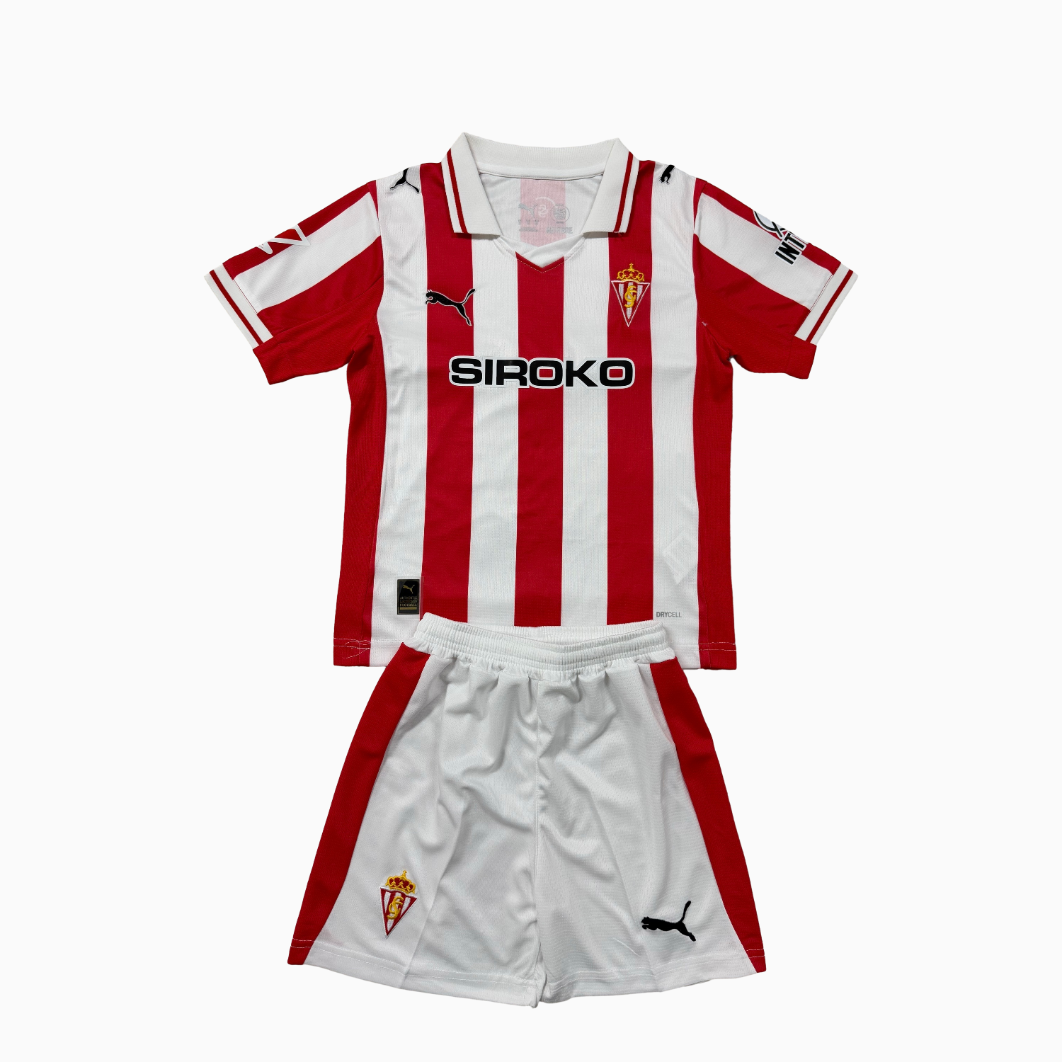 TKH-turbokithub-Sporting Gijon 25-26 Home Men's Adult Jersey Set - Fans Version