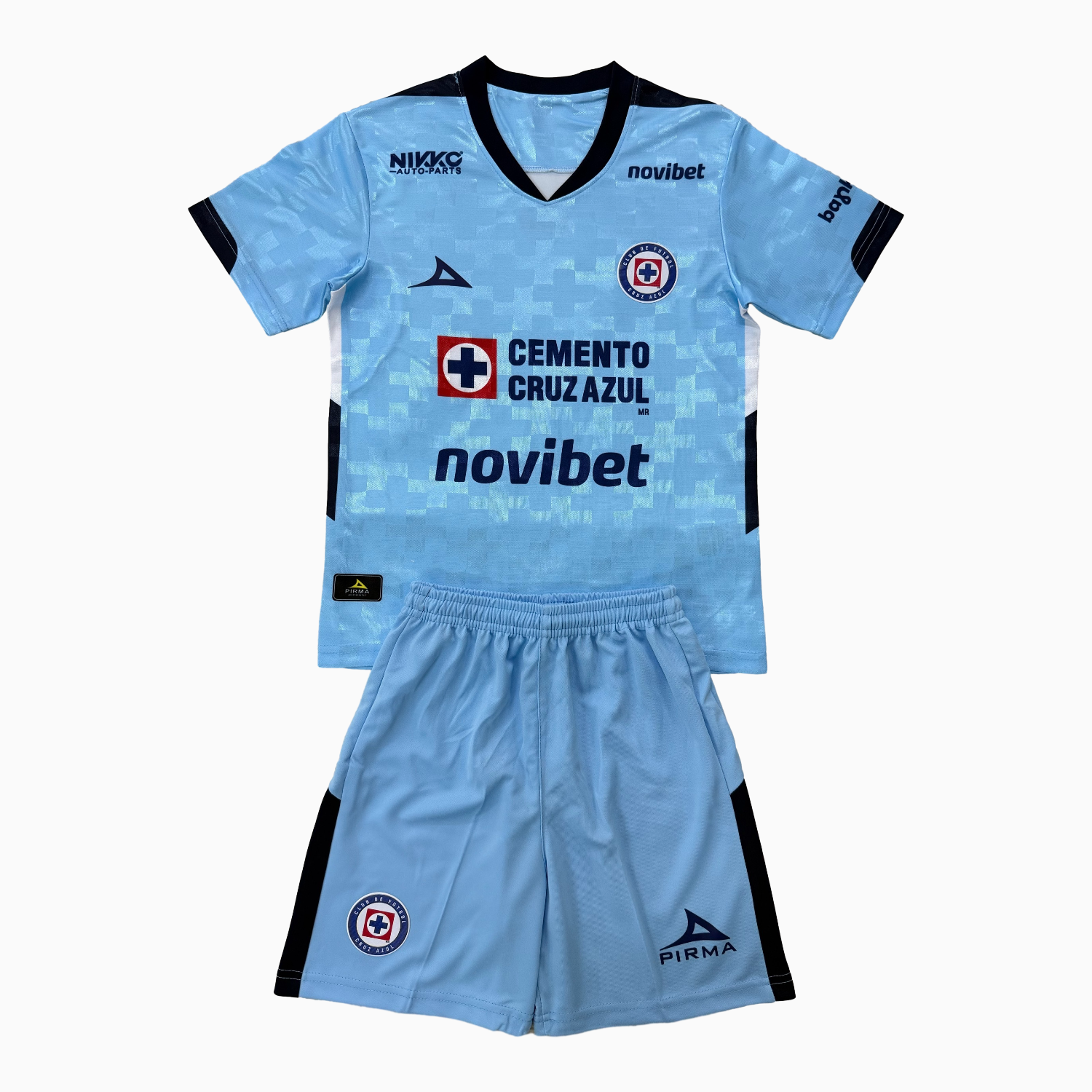 TKH-turbokithub-Cruz Azul 25-26 Blue Goalkeeper Men's Adult Jersey Set - Fans Version