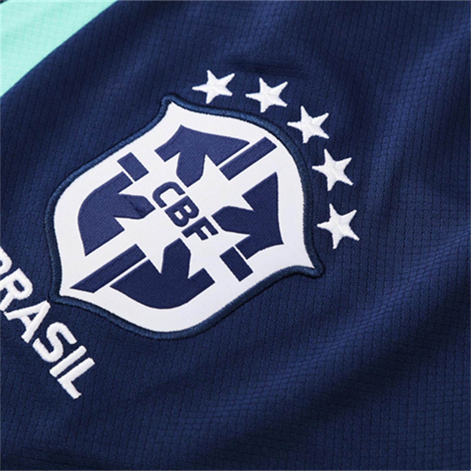 TKH-turbokithub-Brazil 25-26 Short-Sleeve Training Set - Blue Green Camouflage Top & Blue Shorts