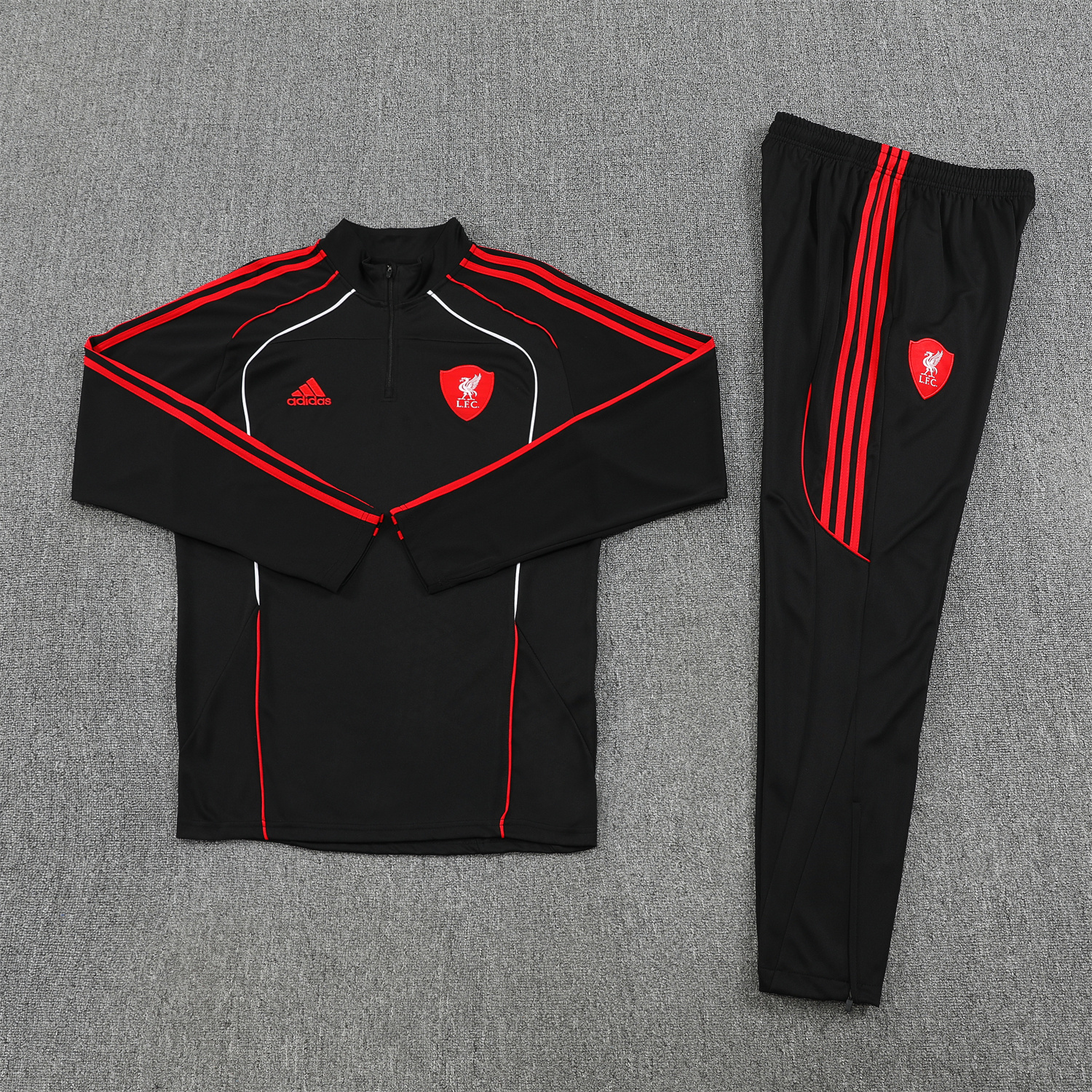 TKH-turbokithub-Liver.pool 25-26 Long Sleeve Training Set - Black Top & Pants