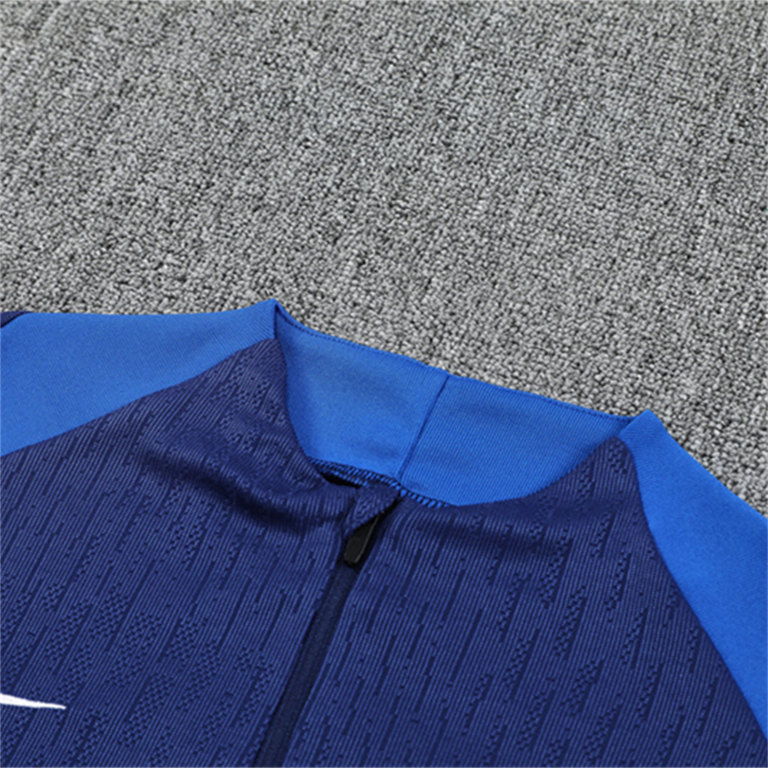 TKH-turbokithub-Paris Saint-Germain PSG 25-26 Kid Long Sleeves Training Set - Royal Blue Gray Sleeves Top & Royal Blue Pants