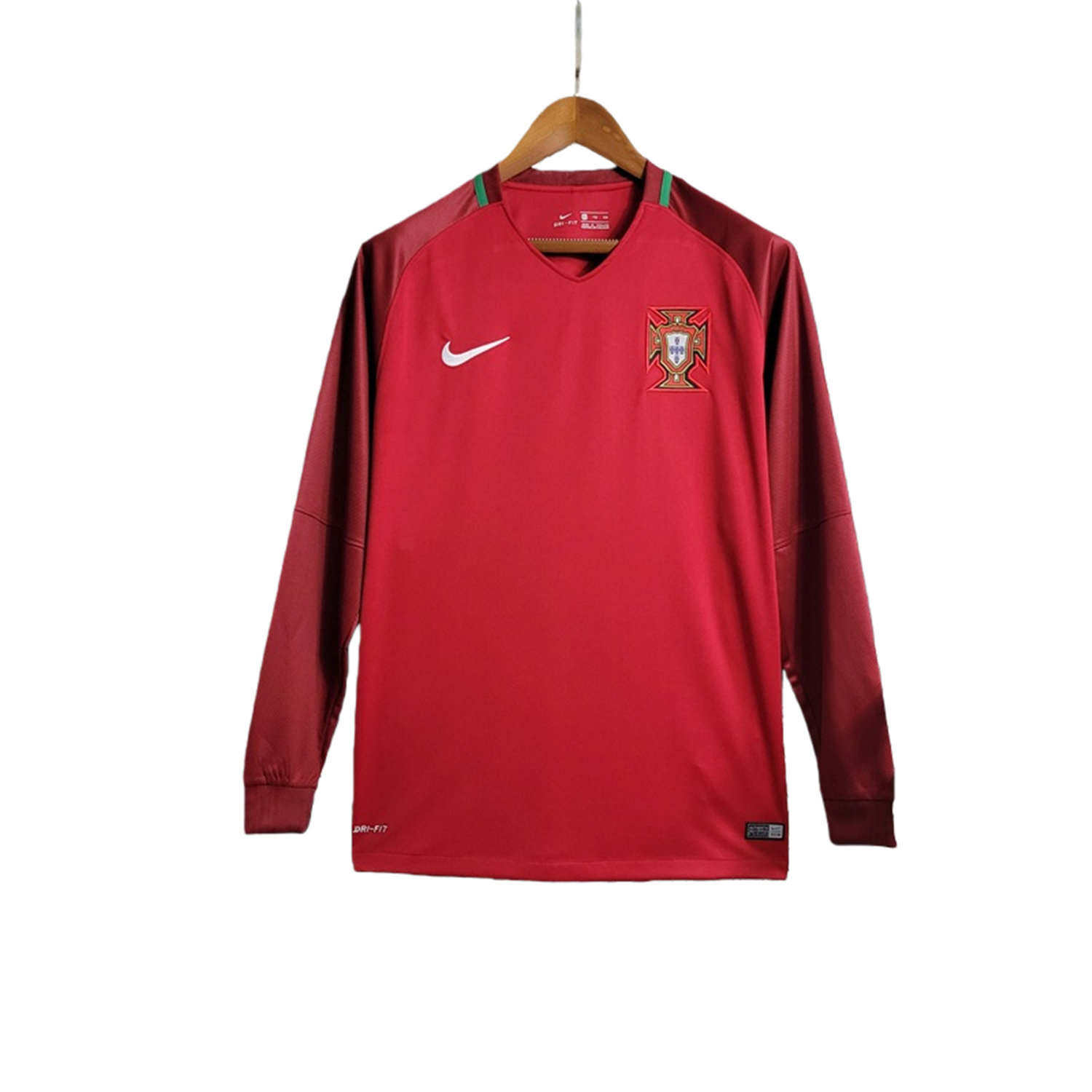 TKH-turbokithub-Retro Portugal 16-17 Home Stadium Long Sleeve Jersey
