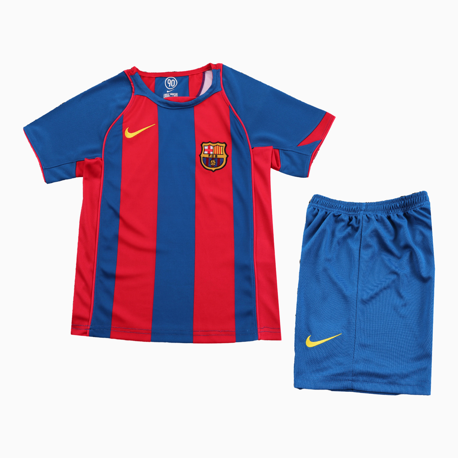 TKH-turbokithub-Retro Barcelona 2004-05 Home Kids Kit
