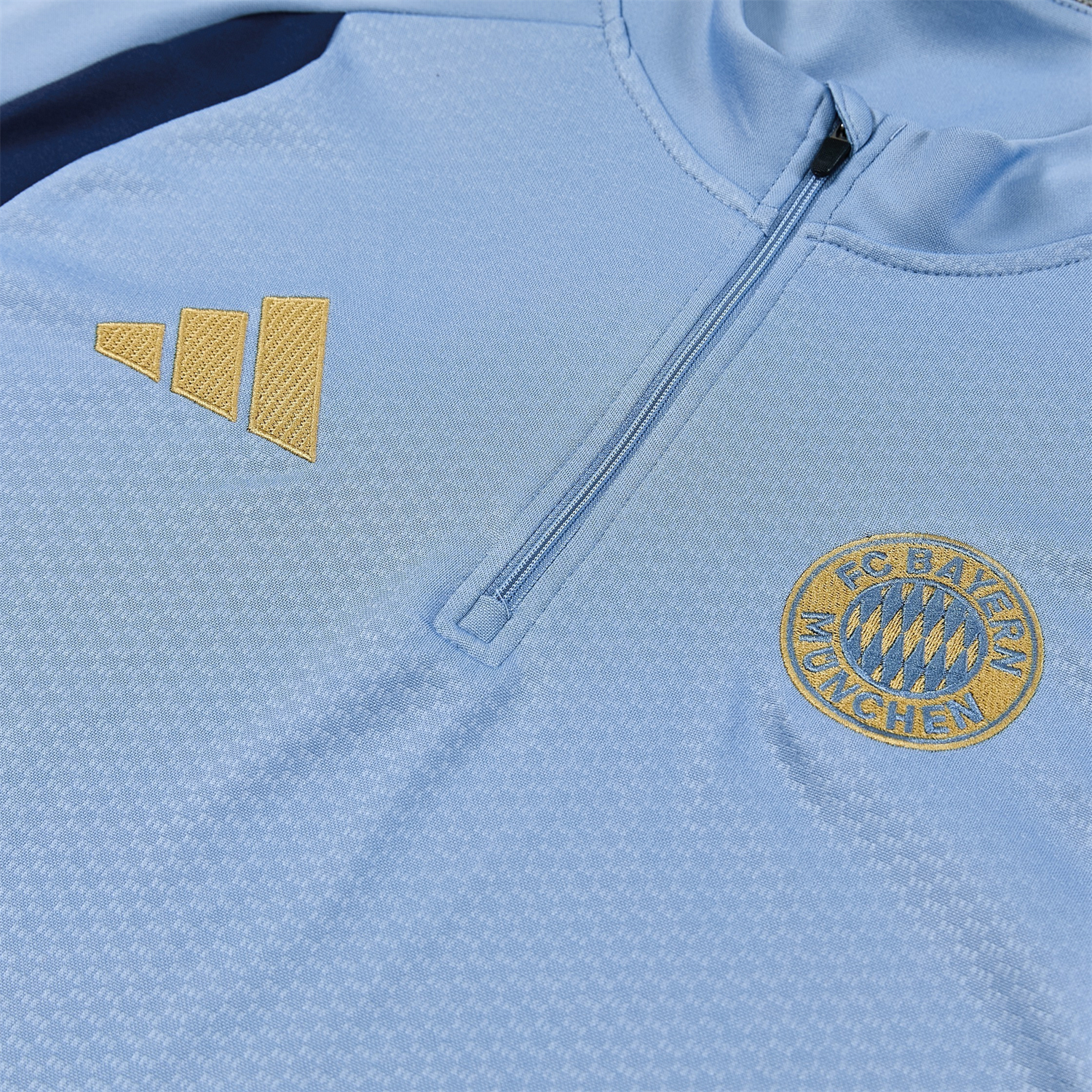 TKH-turbokithub-Bayern Munich 26-27 Long Sleeves Training Set - Light Blue Top and Dark Blue Pants