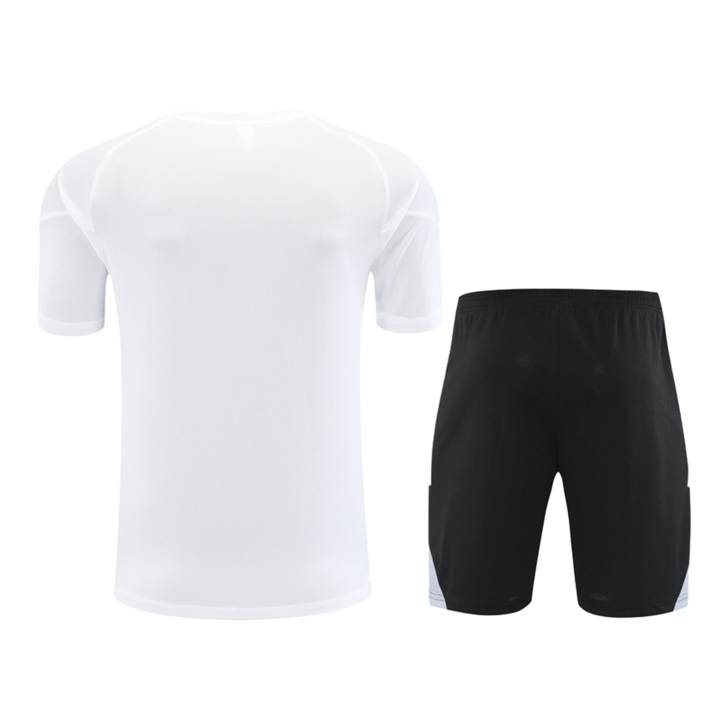 TKH-turbokithub-Germany 25-26 Kids Short-Sleeve Training Set - White Top & Black Shorts