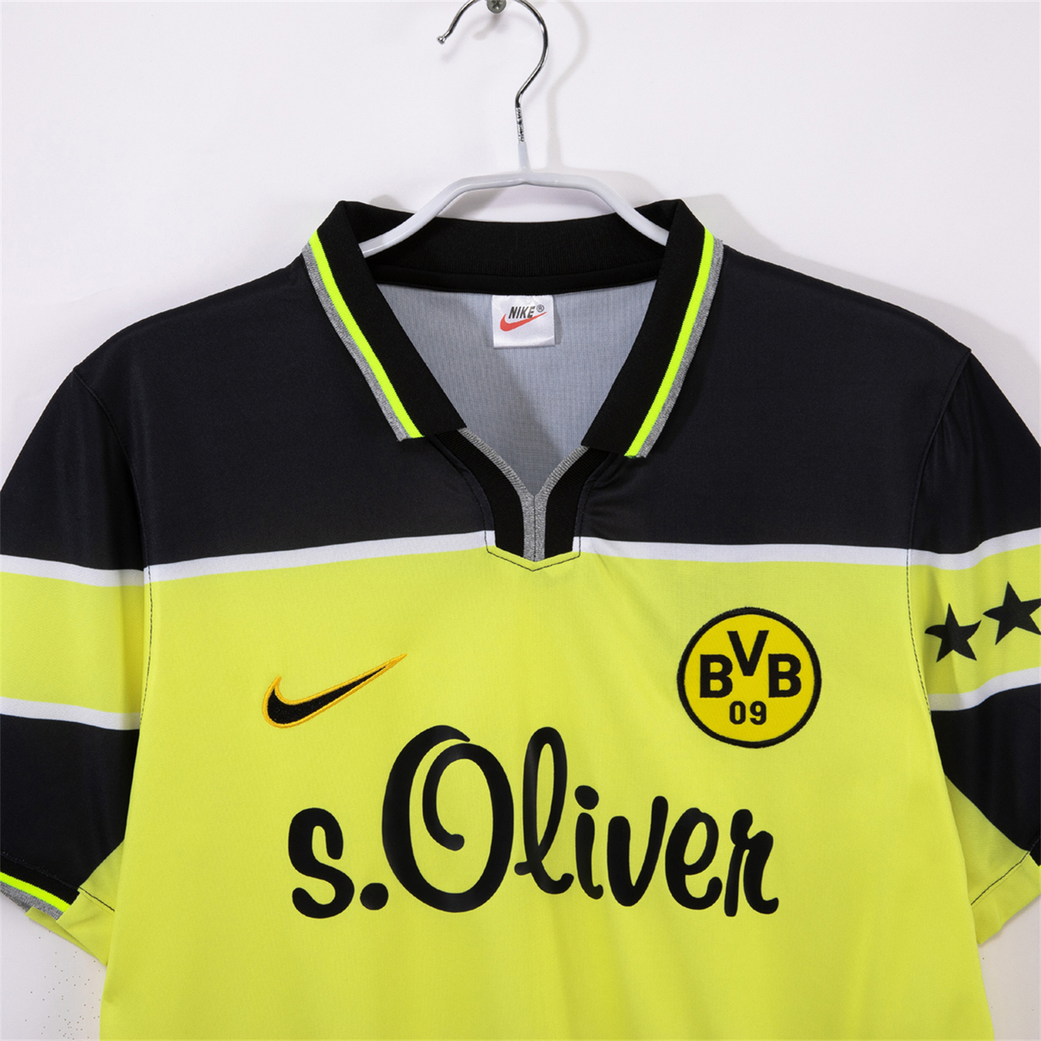 TKH-turbokithub-Retro Dortmund 1997-98 Home Jersey