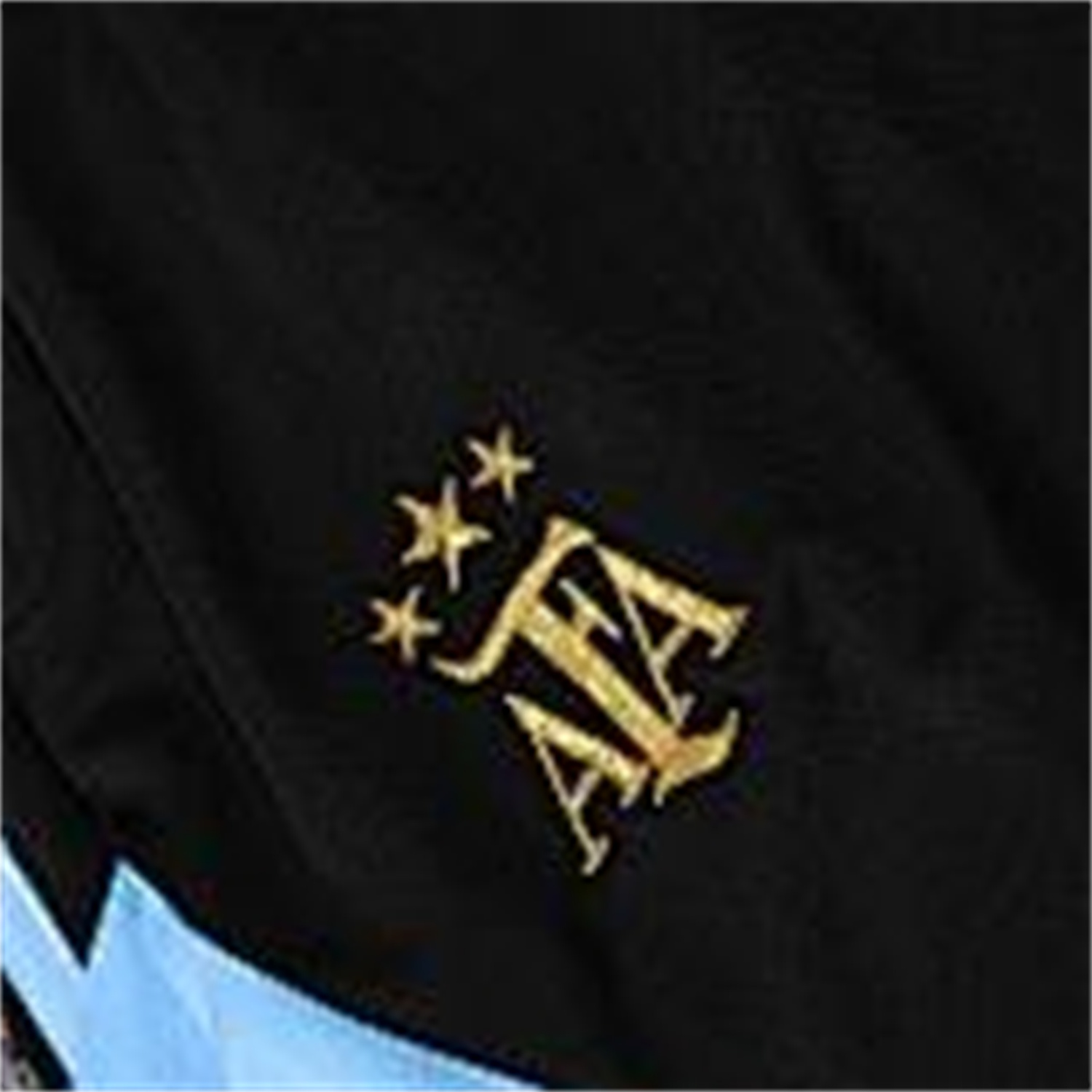 TKH-turbokithub-Argentina 25-26 Short-Sleeve Training Set - Blue Stripes Black Top & Black Shorts